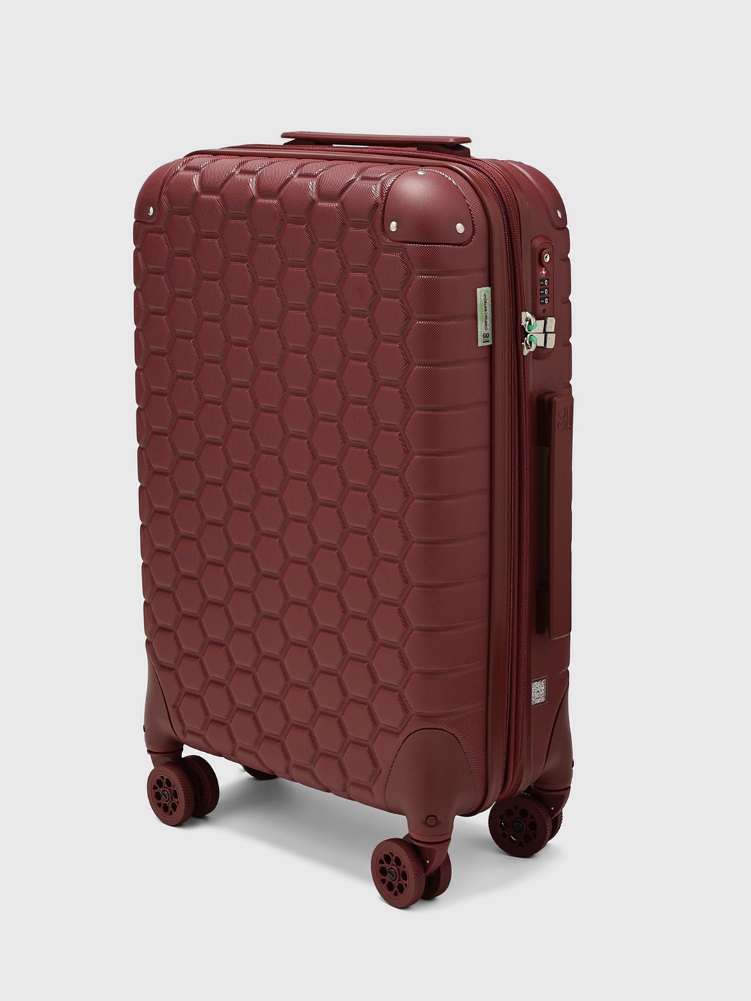 Gotech Unisex Hard Shell Trolley Bag - Maroon
