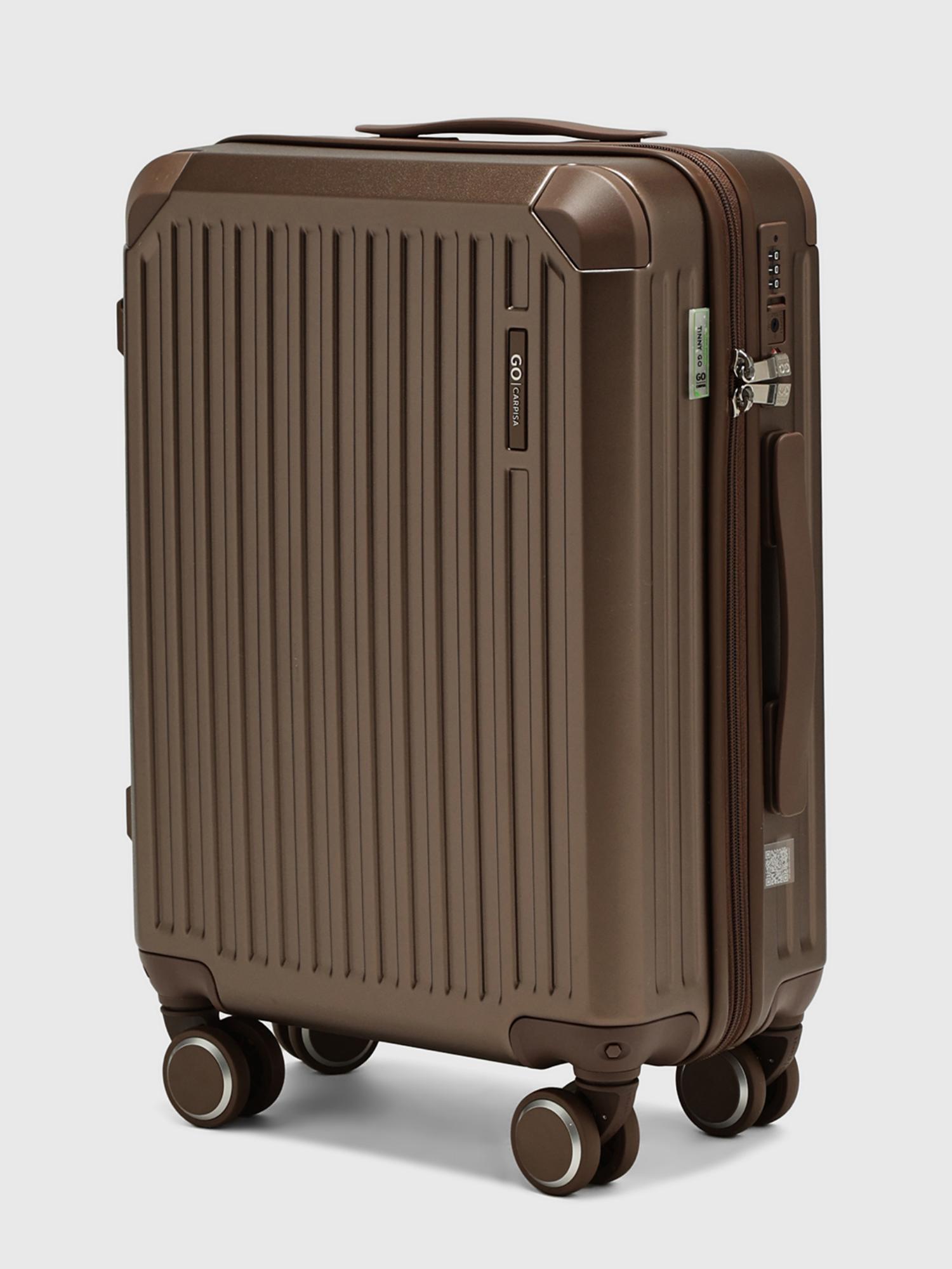 Tinny Go Unisex Hard Shell Trolley Bag - Bronze