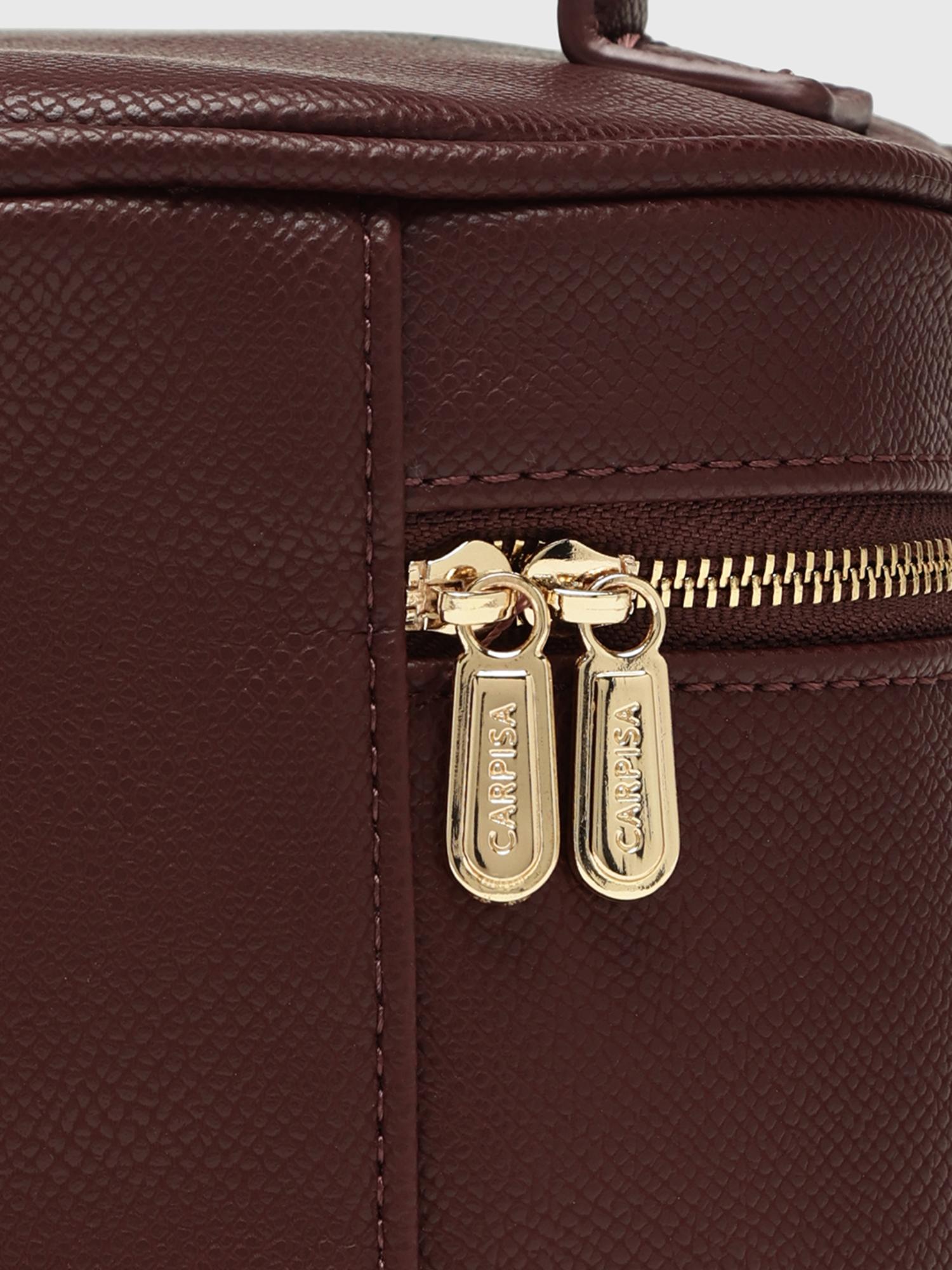 Leonia Accessories Women Beauty Pouch - Maroon (M)