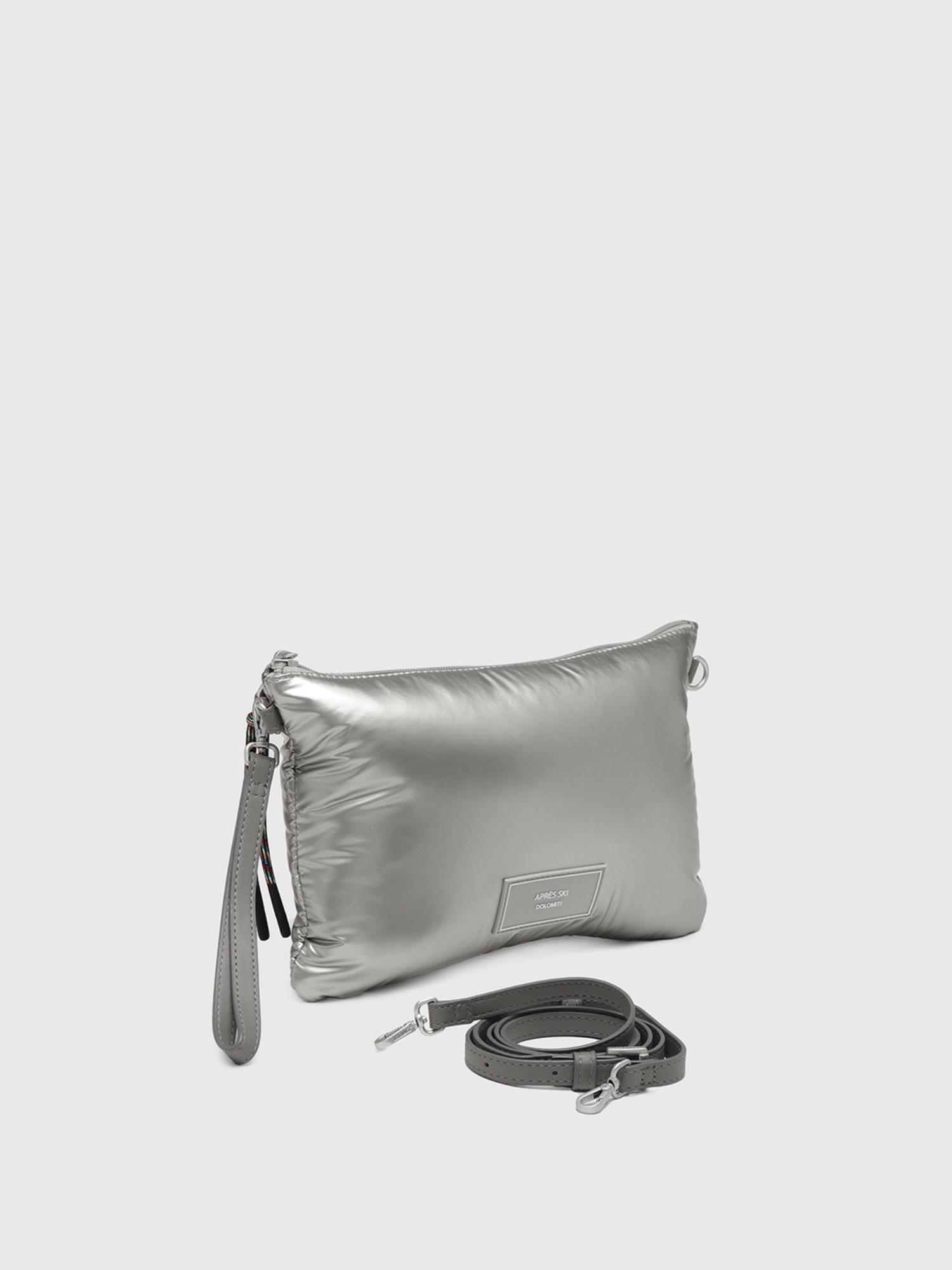Cristallo Women Beauty Sling Bag With Detachable Strap - Silver (M)