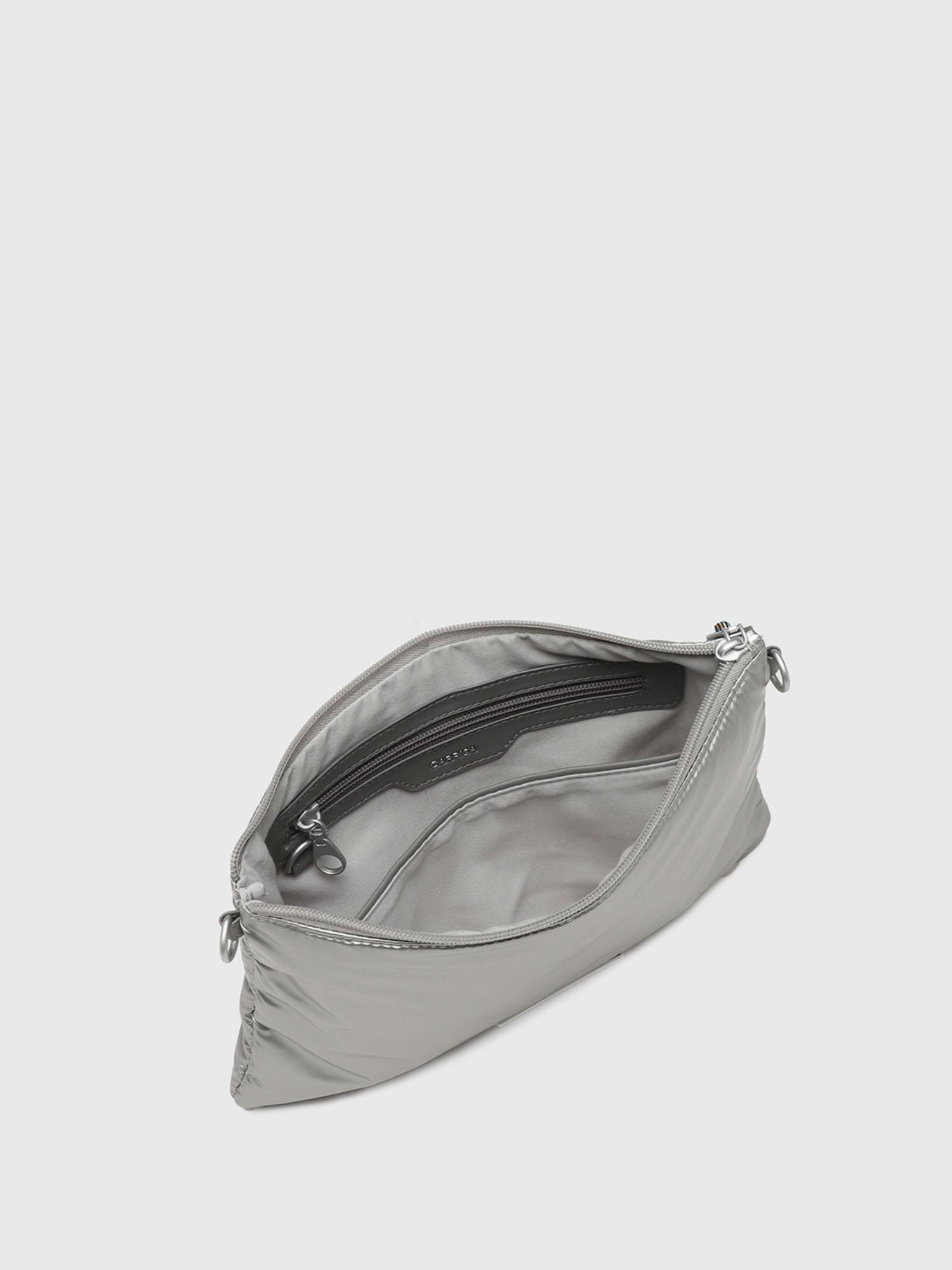 Cristallo Women Beauty Sling Bag With Detachable Strap - Silver (M)