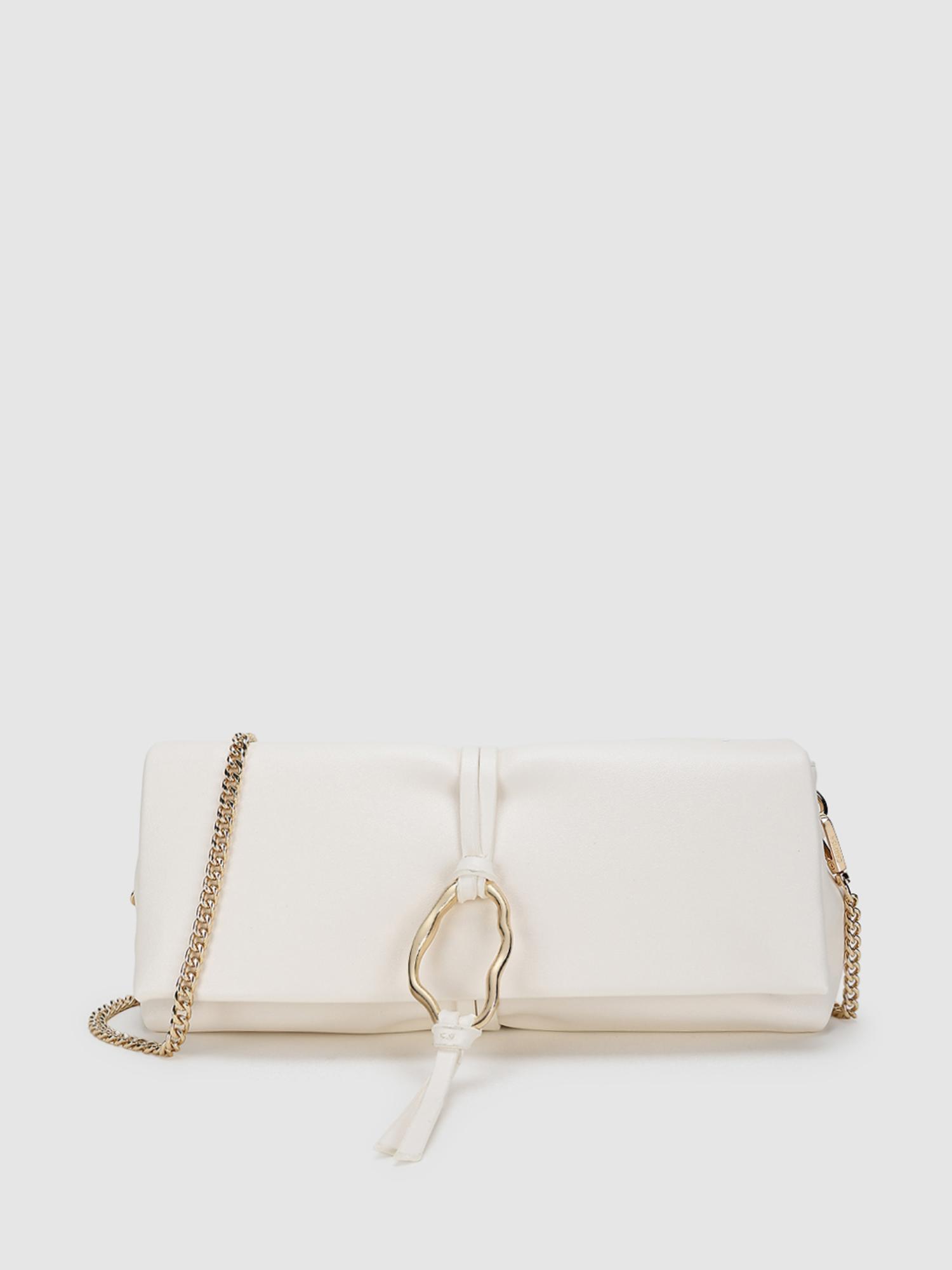 Cindy Women Crossbody Sling Bag With Detachable Strap - Off White (S)