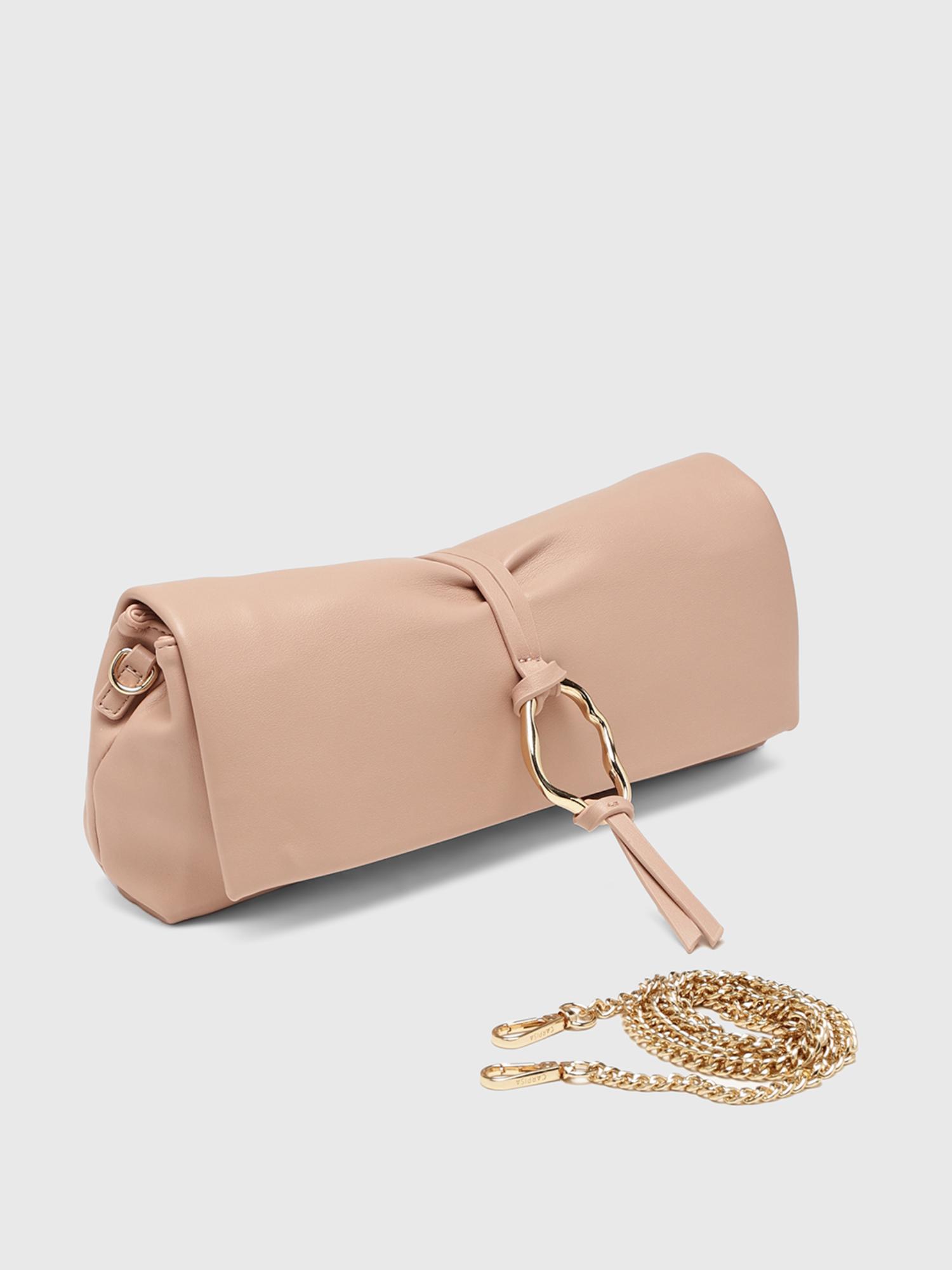 Cindy Women Crossbody Sling Bag With Detachable Strap - Pink (S)