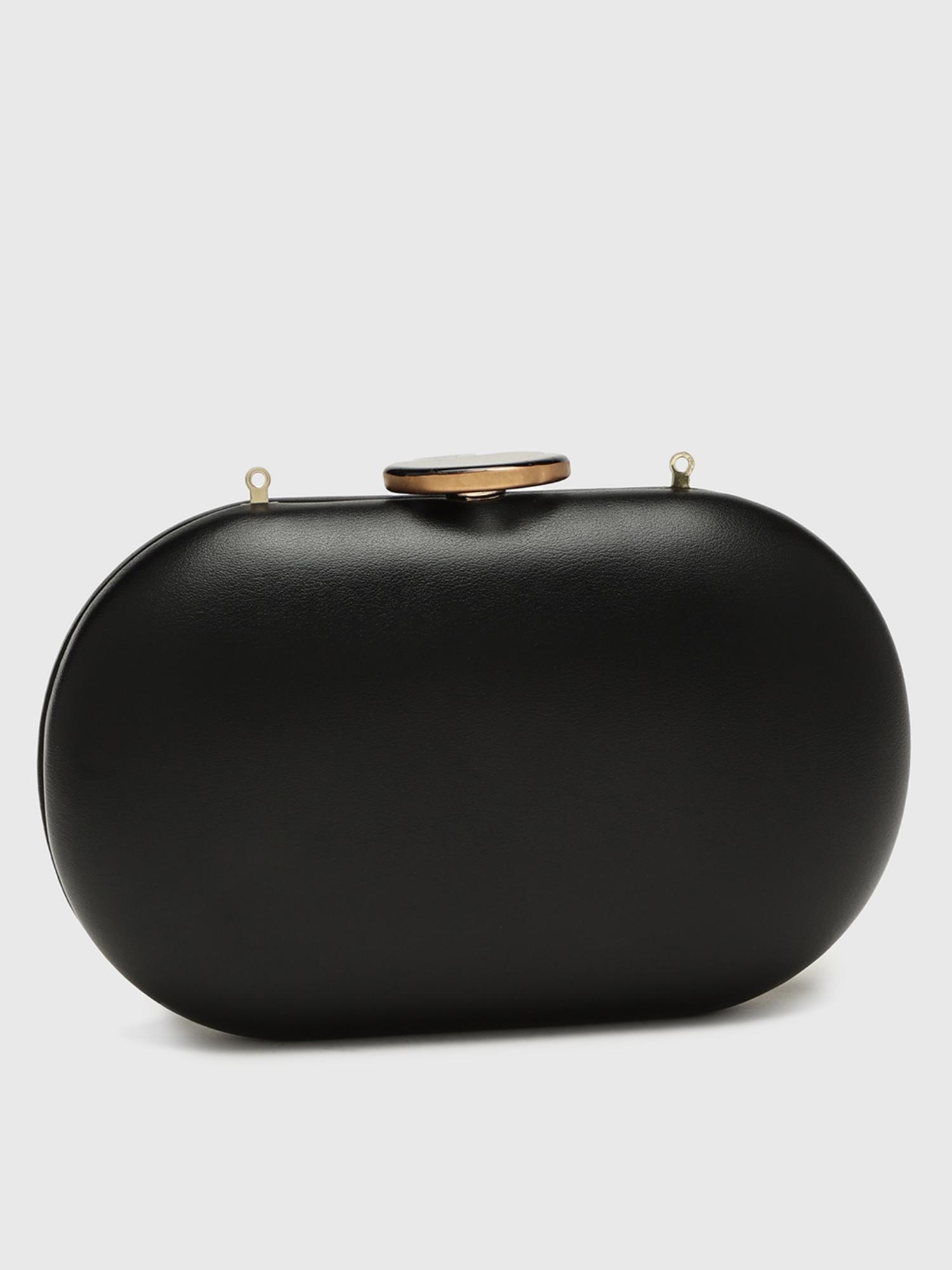 Tangerine V2 Women Clutch With Detachable Strap - Black (S)