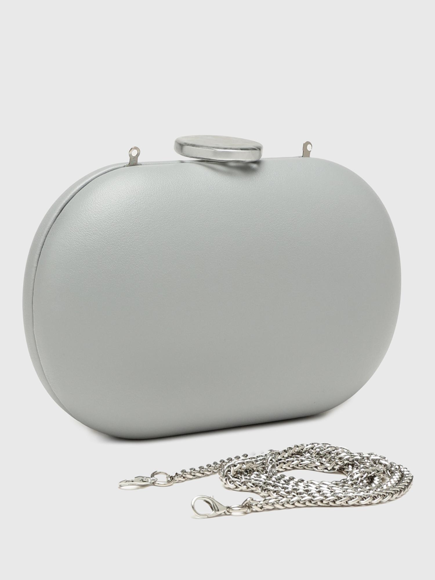 Tangerine V2 Women Clutch With Detachable Strap - Blue (S)