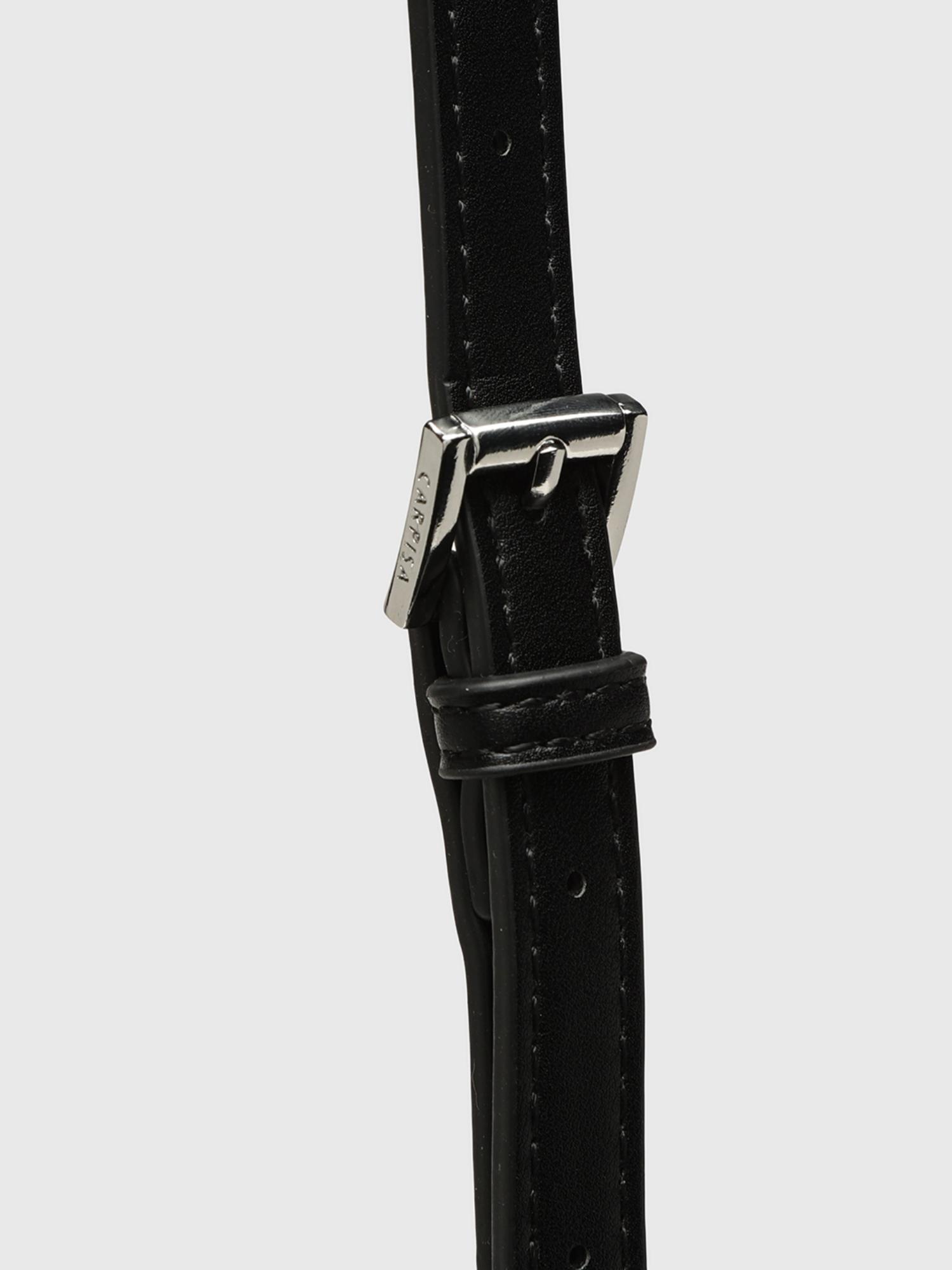 Edvige Women Satchel Bag With Detachable Strap - Black (M)
