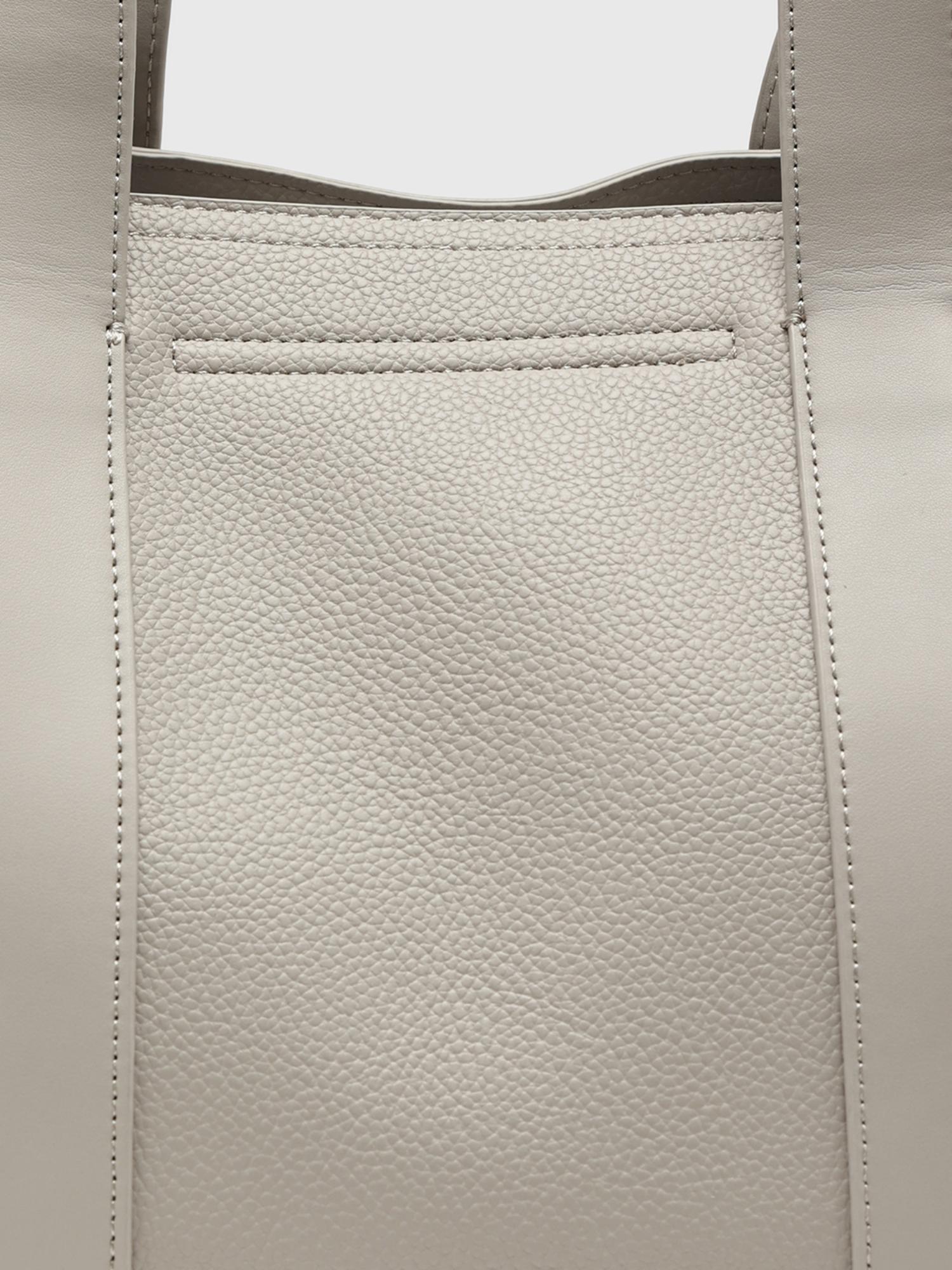 Edvige Women Tote Bag With Detachable Strap - Off White (L)