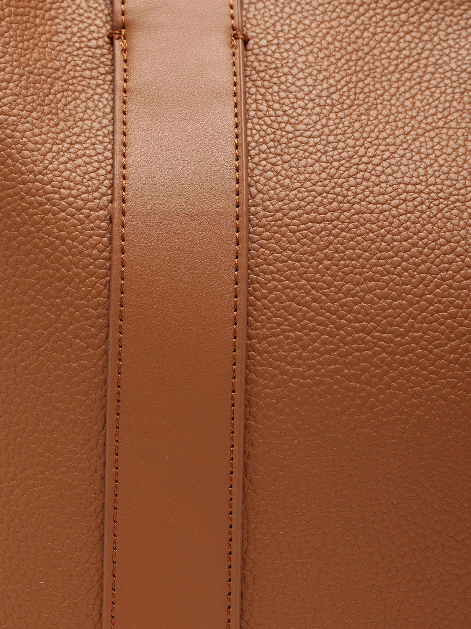 Edvige Women Tote Bag With Detachable Strap - Tan (L)