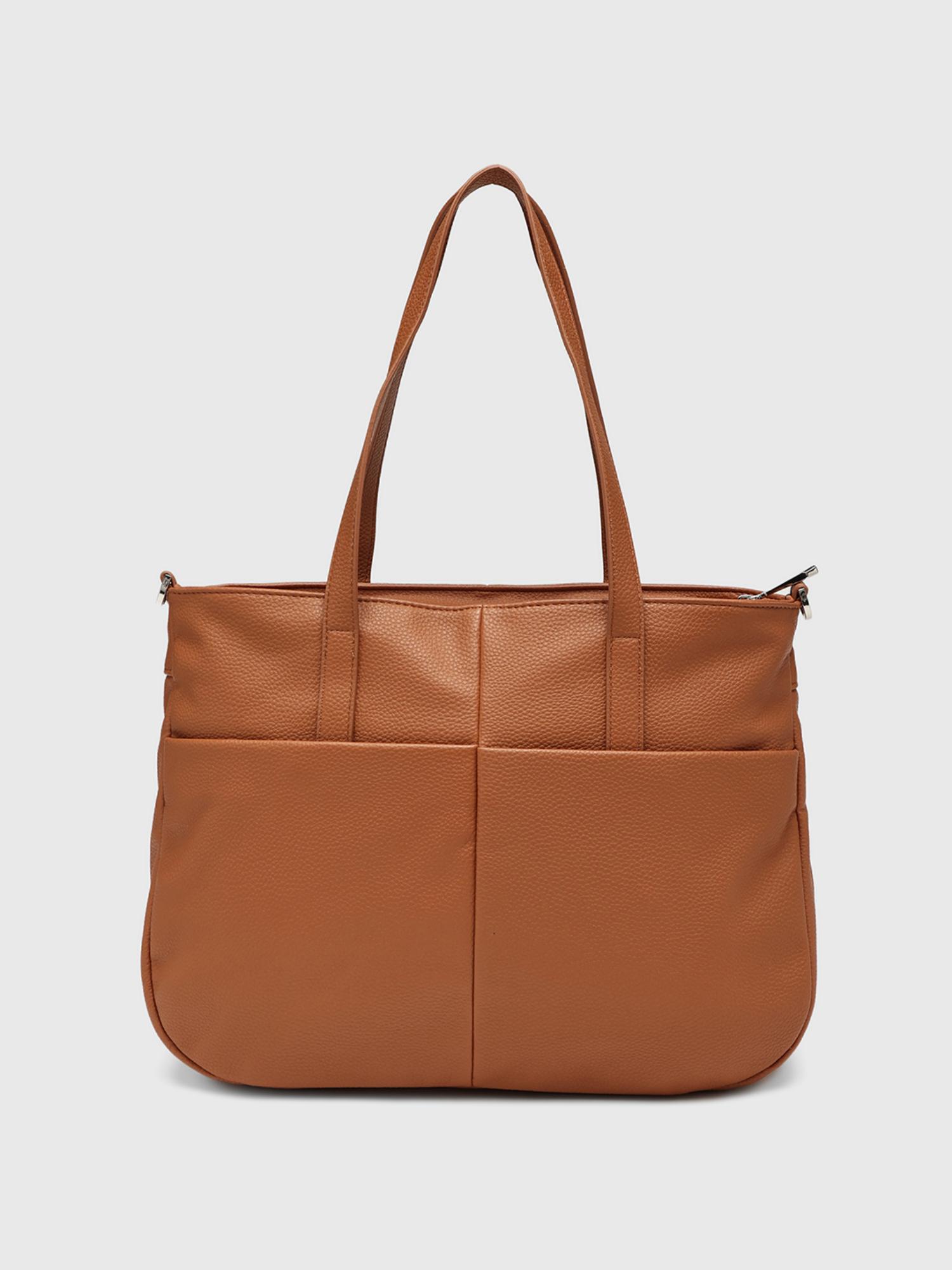 Yukon Women Tote Bag With Detachable Strap - Tan (L)