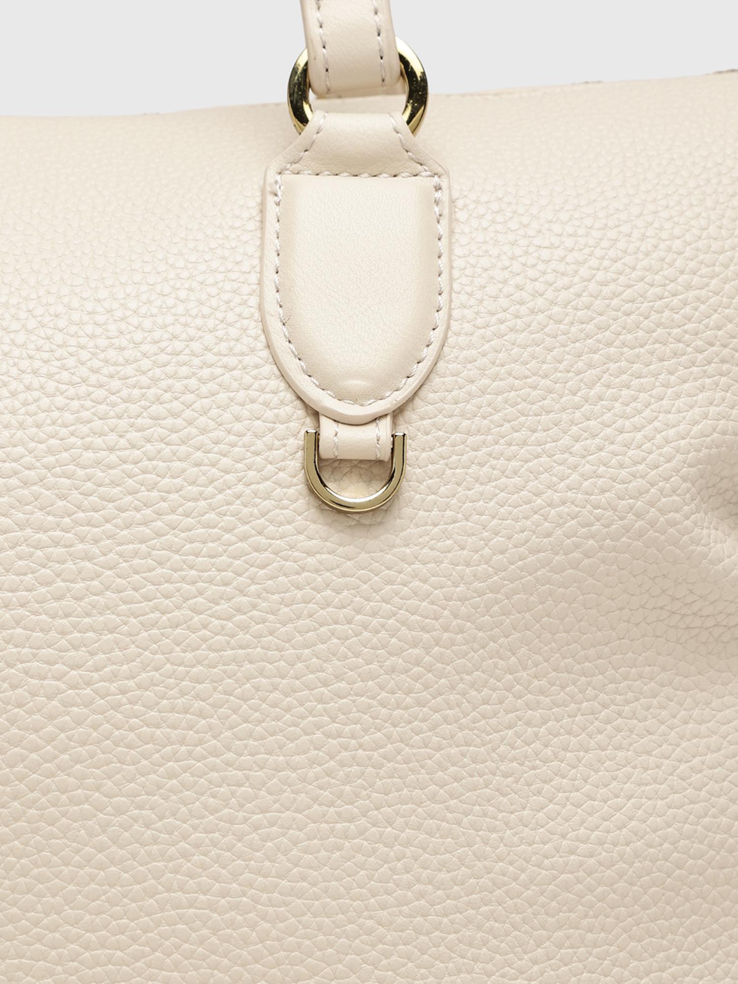 Augusta Women Tote Bag With Detachable Strap - Cream (L)