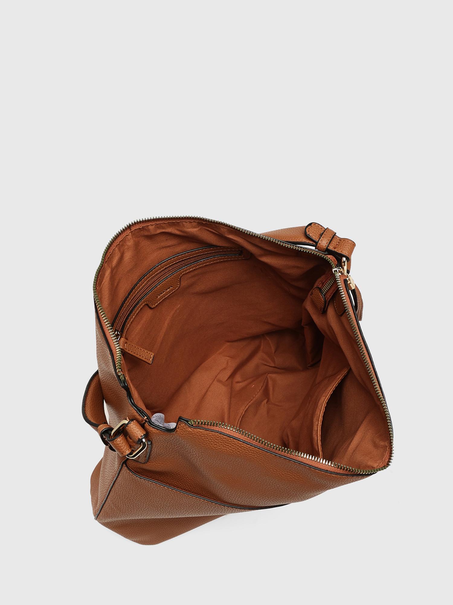 Yukon Women Sack Handbag With Detachable Strap - Tan (L)