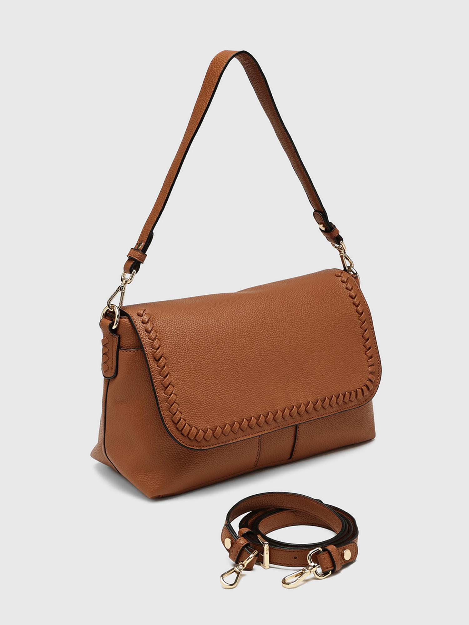 Yukon Women Sling Bag With Detachable Strap - Tan (M)