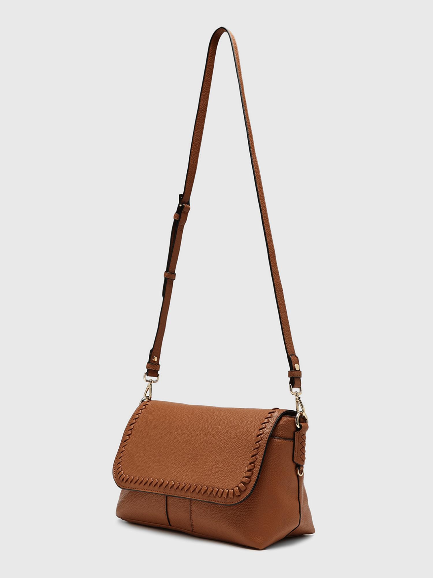 Yukon Women Sling Bag With Detachable Strap - Tan (M)
