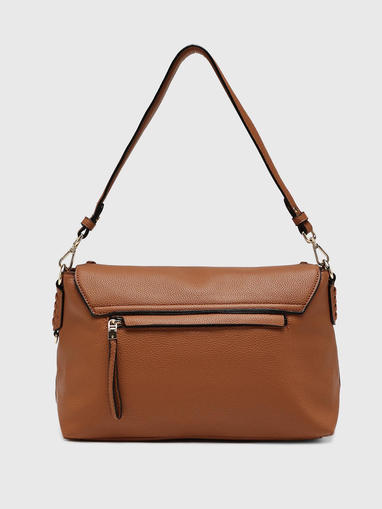 Yukon Women Sling Bag With Detachable Strap - Tan (M)
