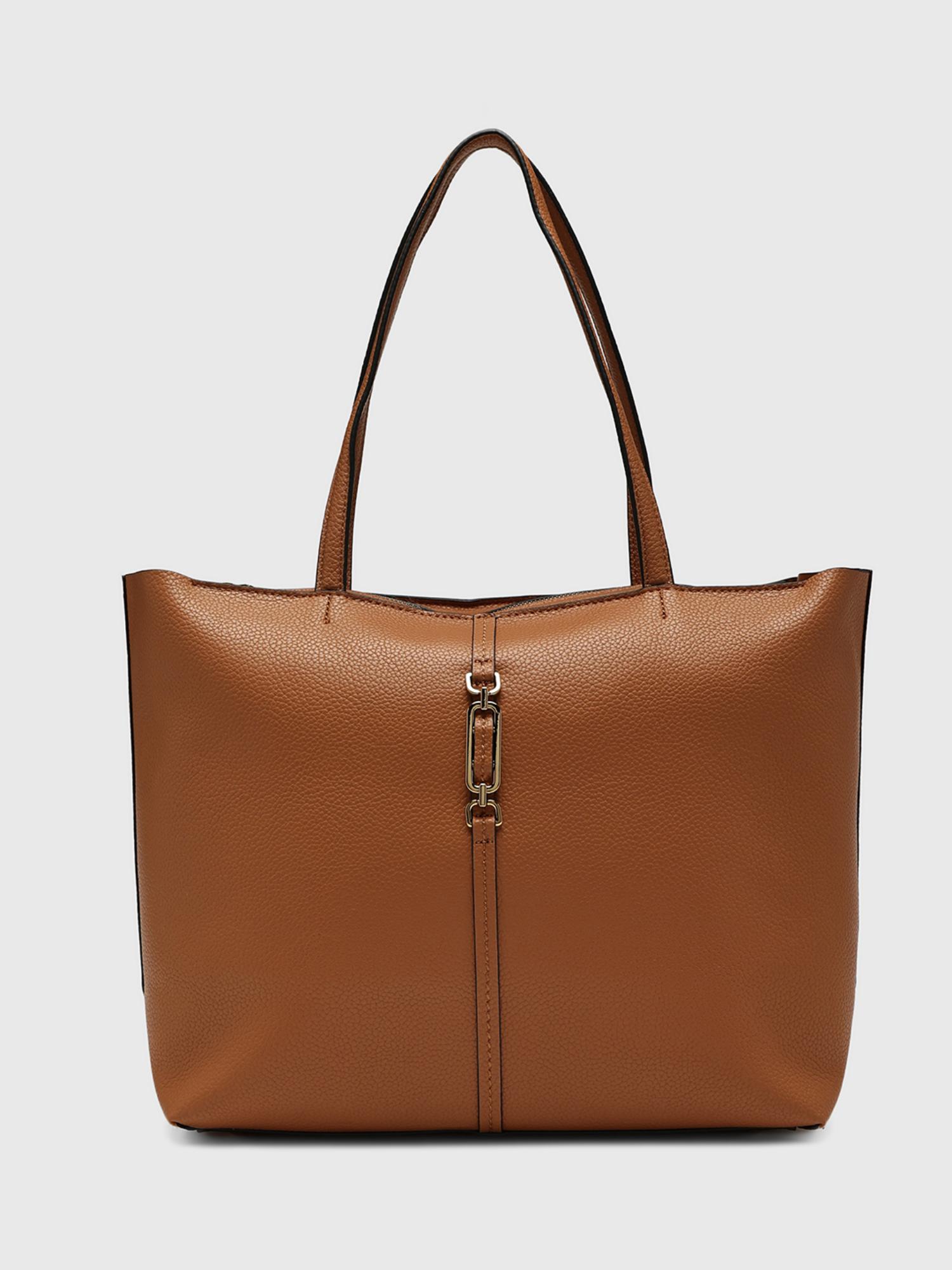 Giulia Women Tote Bag - Tan (L)