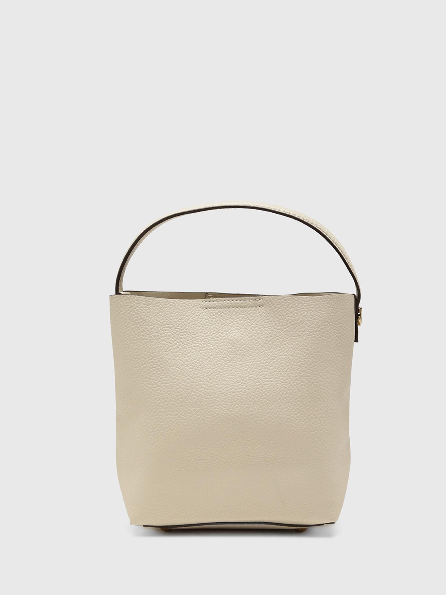 Giulia Women Crossbody Sling Bag With Detachable Strap - Cream (S)