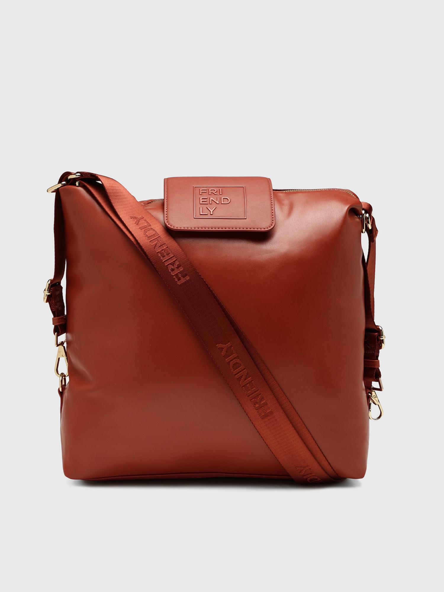 Olanka Women Sack Handbag - Rust (L)