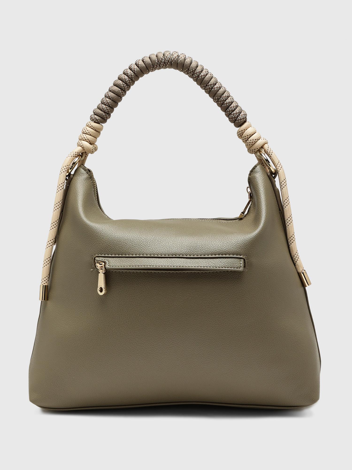Ciclamino Women Handbag With Detachable Strap - Olive (M)