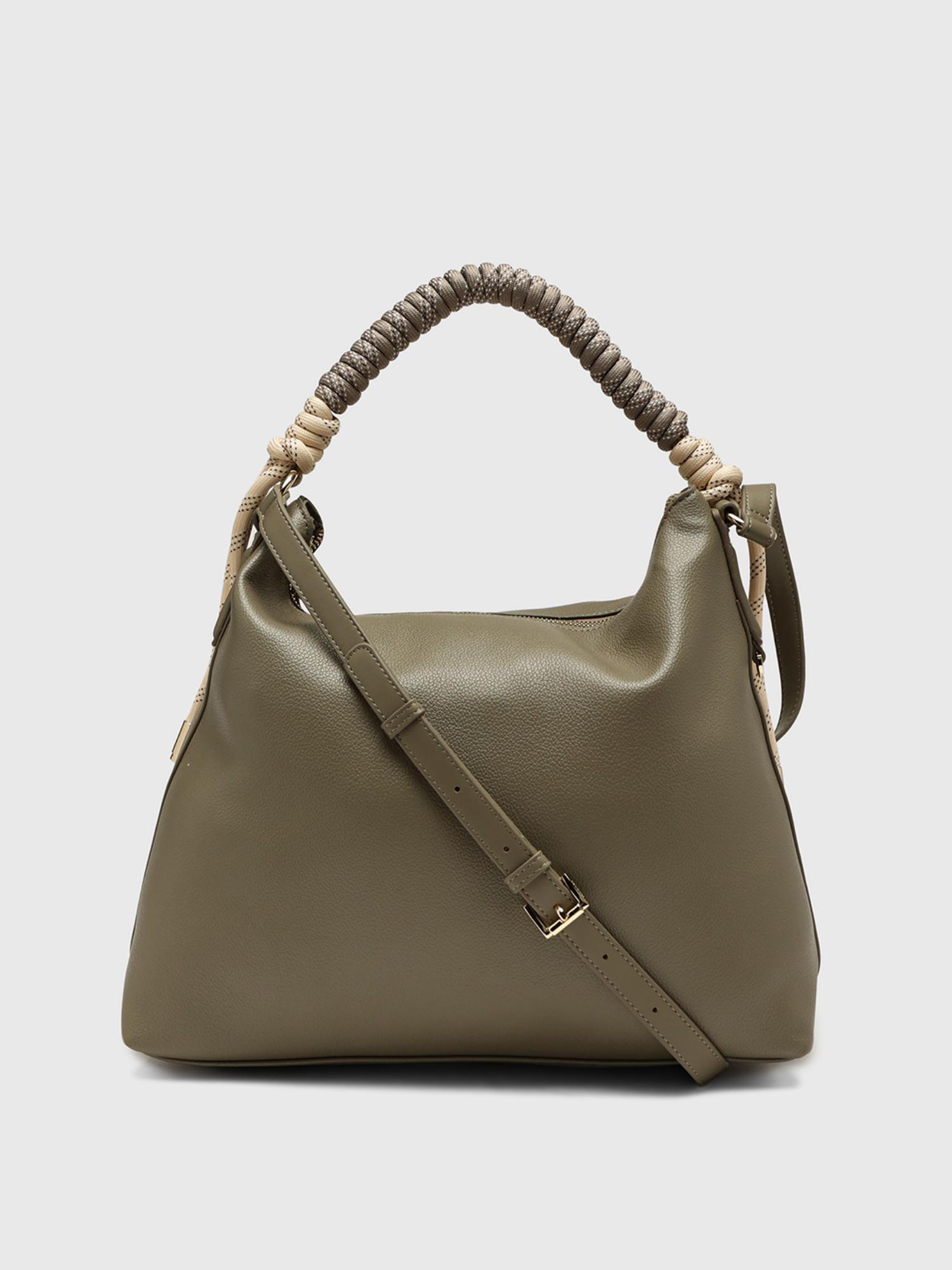 Ciclamino Women Handbag With Detachable Strap - Olive (M)