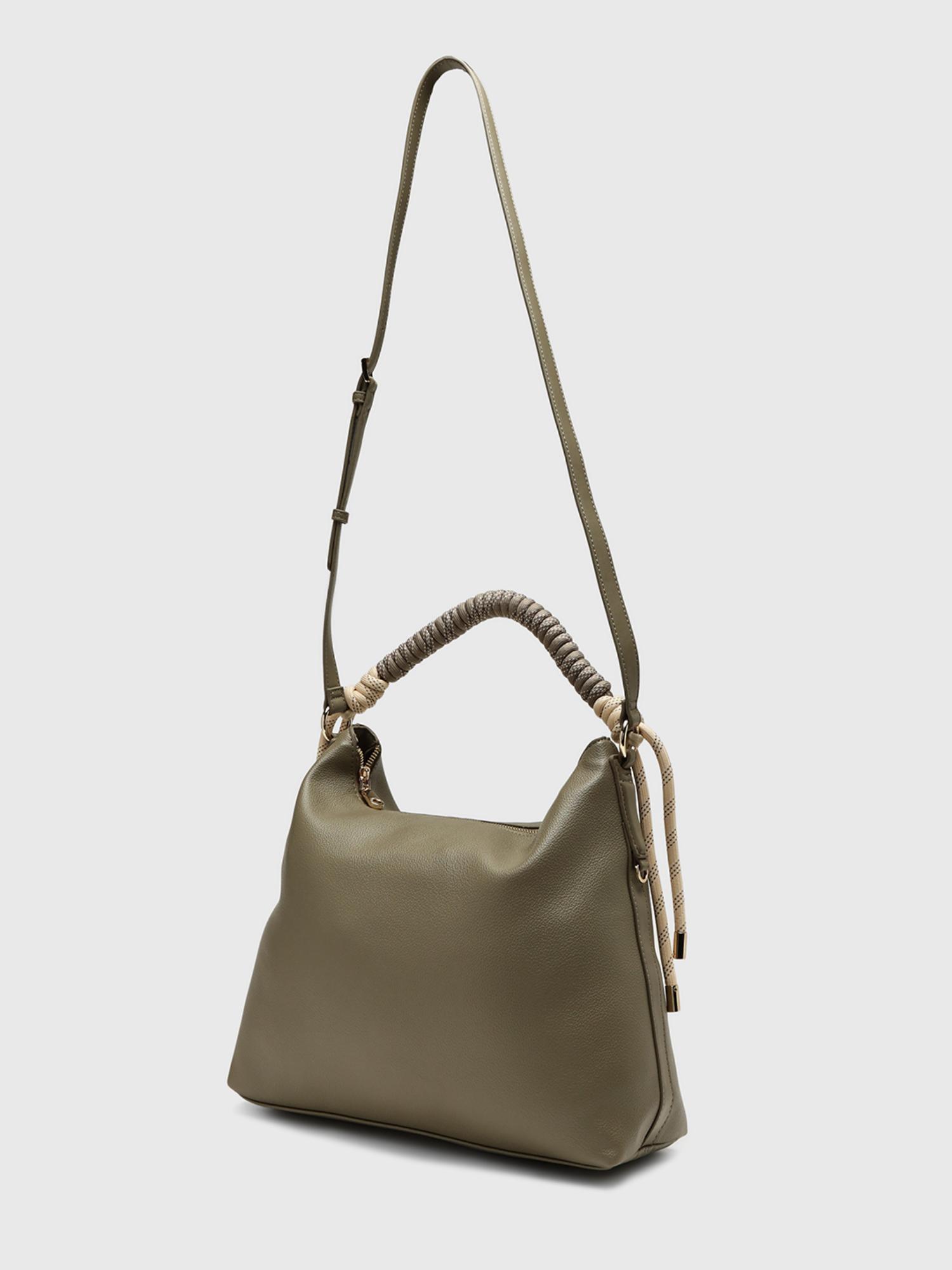Ciclamino Women Handbag With Detachable Strap - Olive (M)
