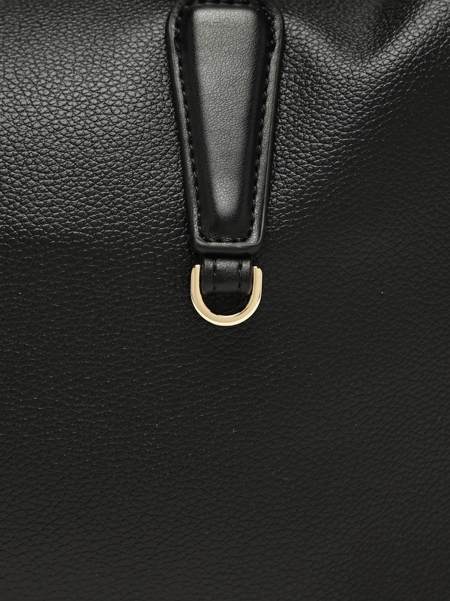 Ciclamino Women Handbag With Detachable Strap - Black (M)