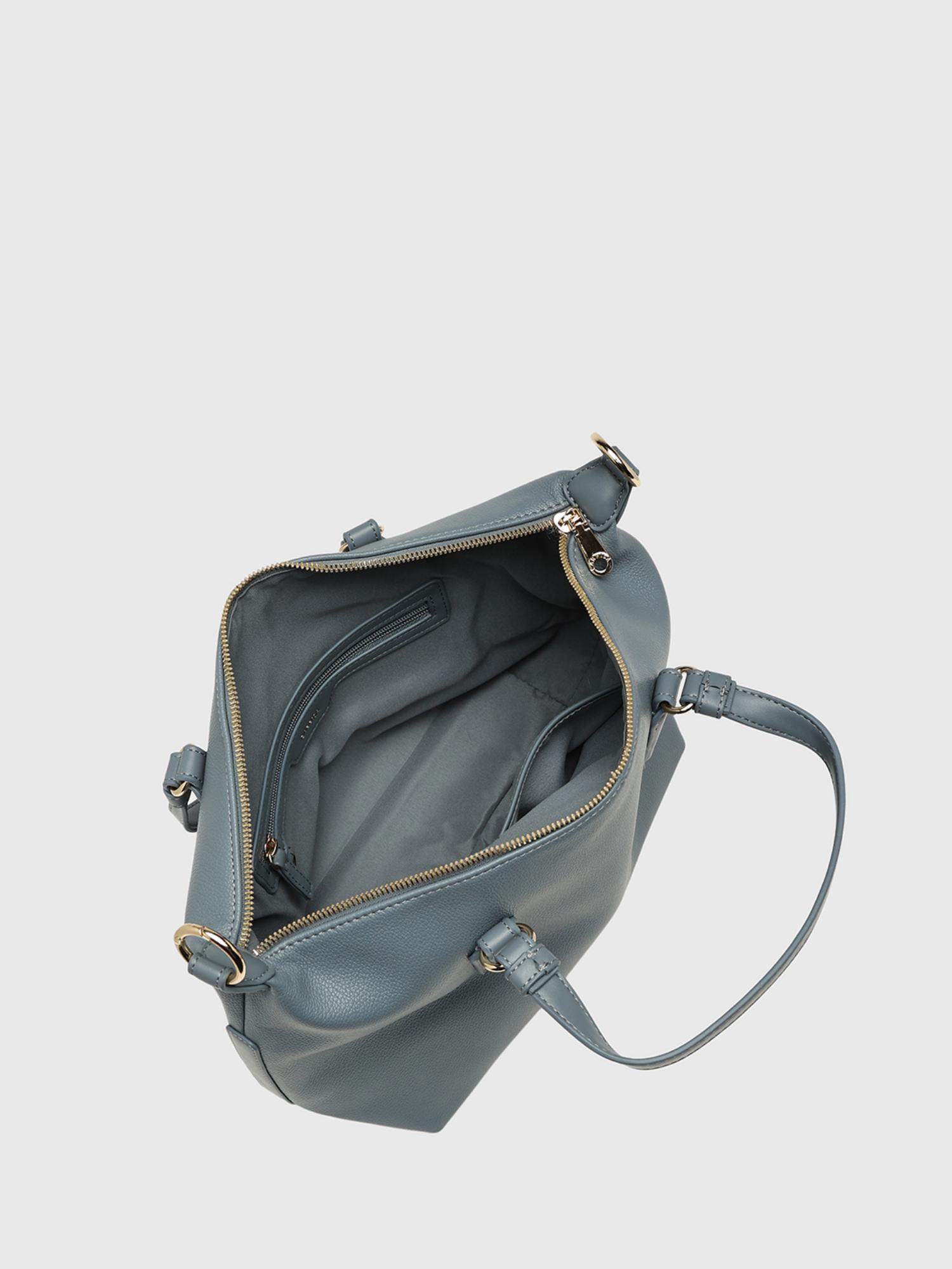 Ciclamino Women Handbag With Detachable Strap - Teal (M)