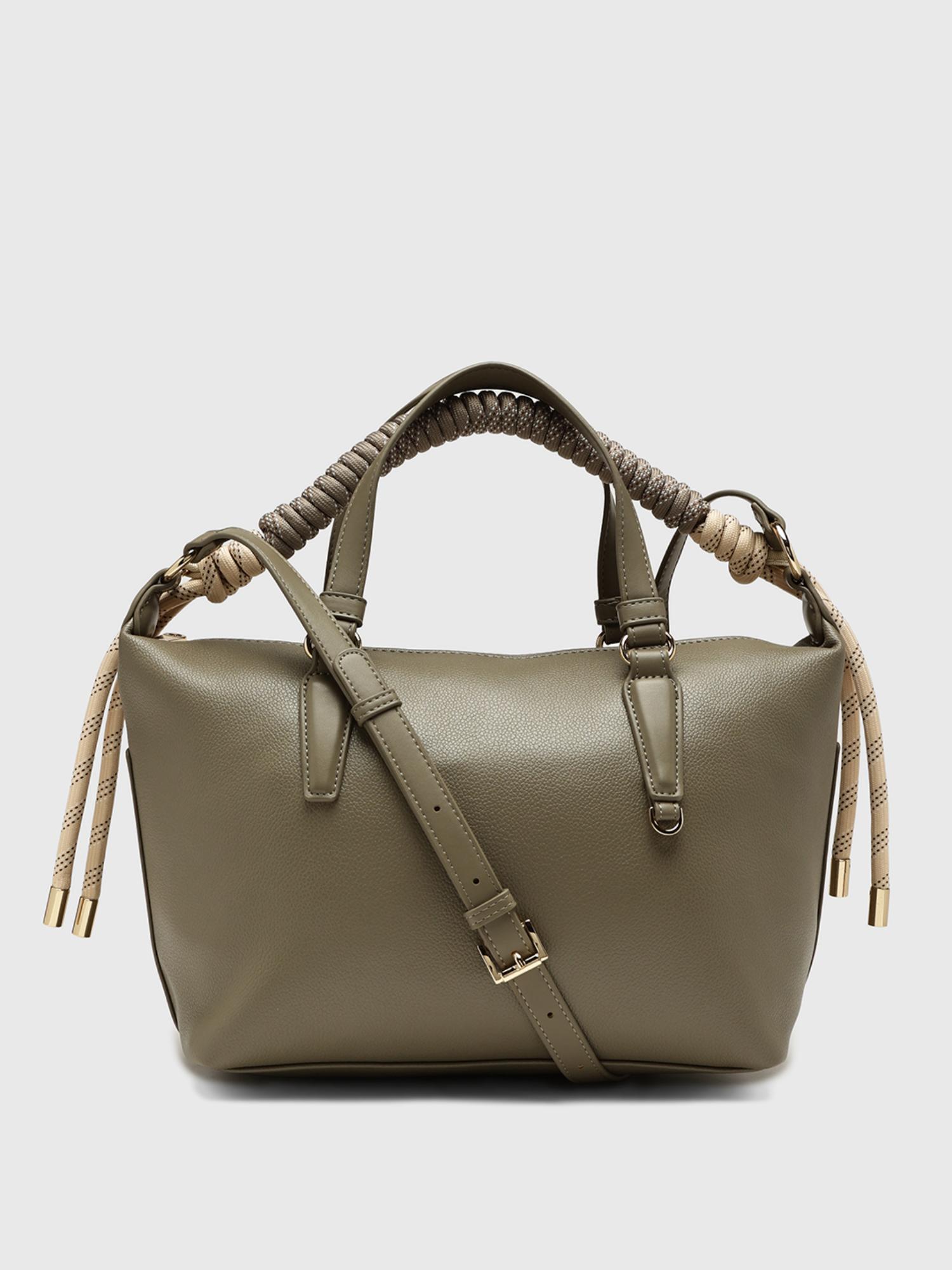 Ciclamino Women Handbag With Detachable Strap - Olive (M)