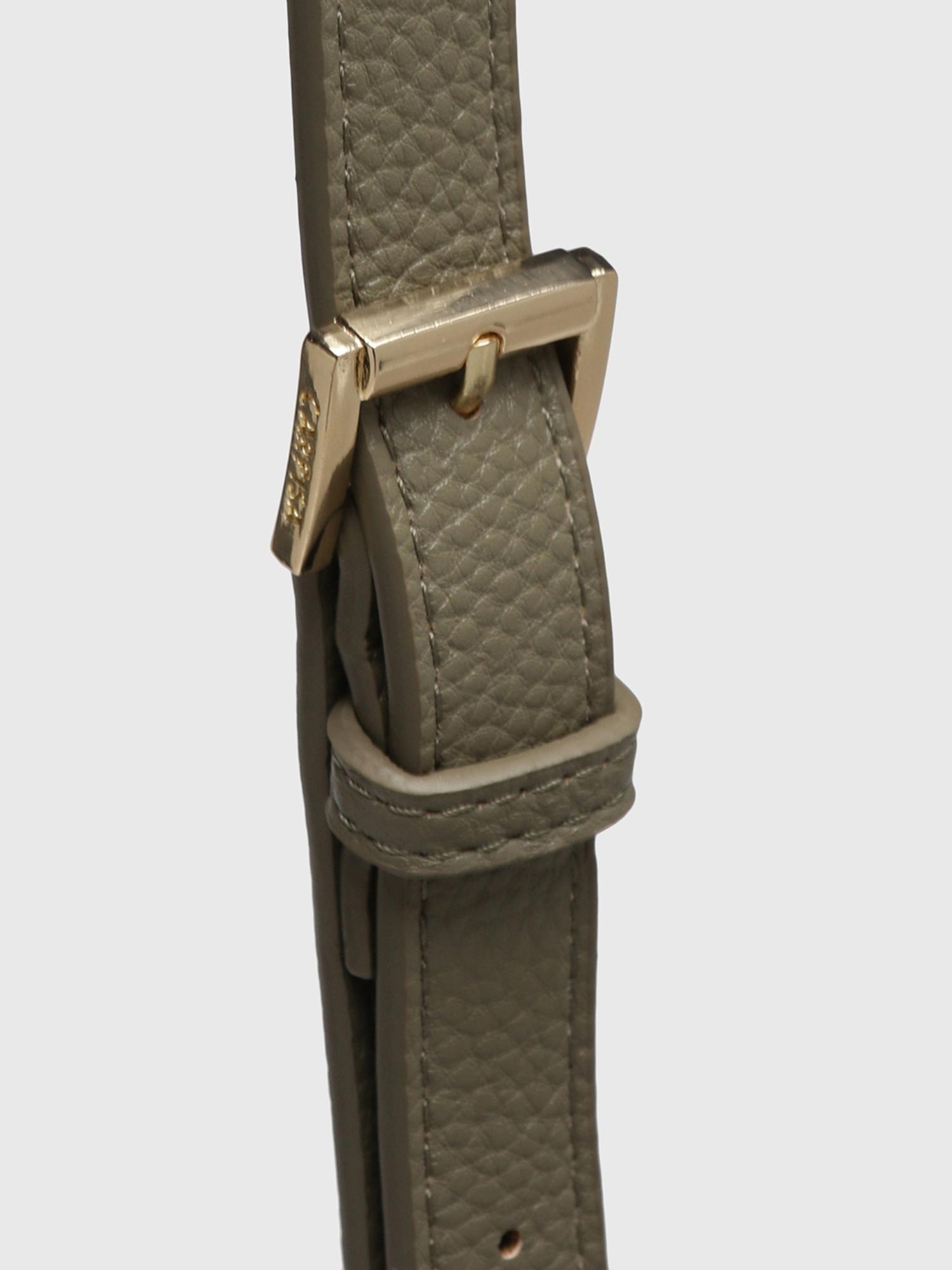 Felce Women Satchel Bag With Detachable Strap - Olive (M)