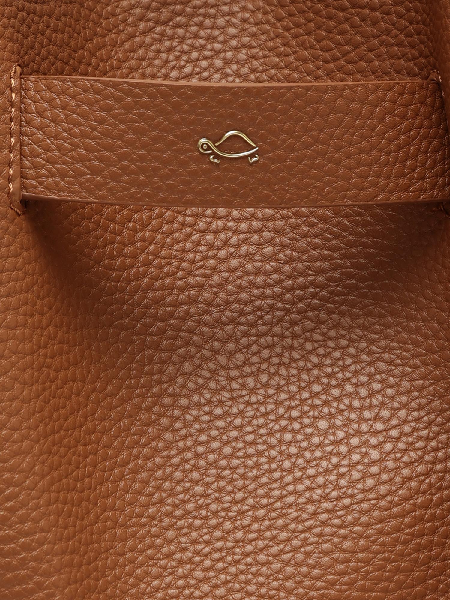 Felce Women Tote Bag With Detachable Strap - Brown (L)