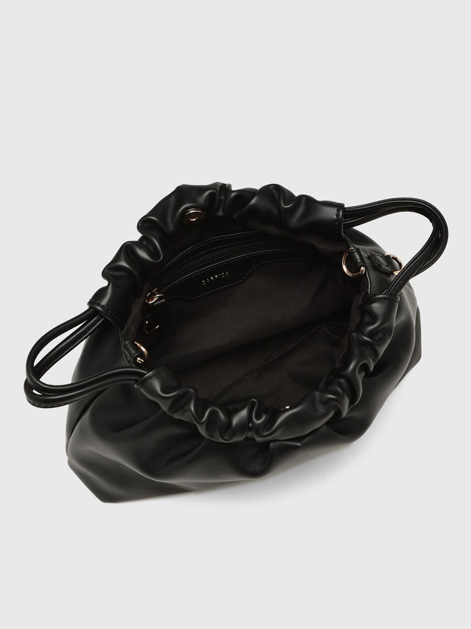 Elena Women Crossbody Sling Bag With Detachable Strap - Black (S)