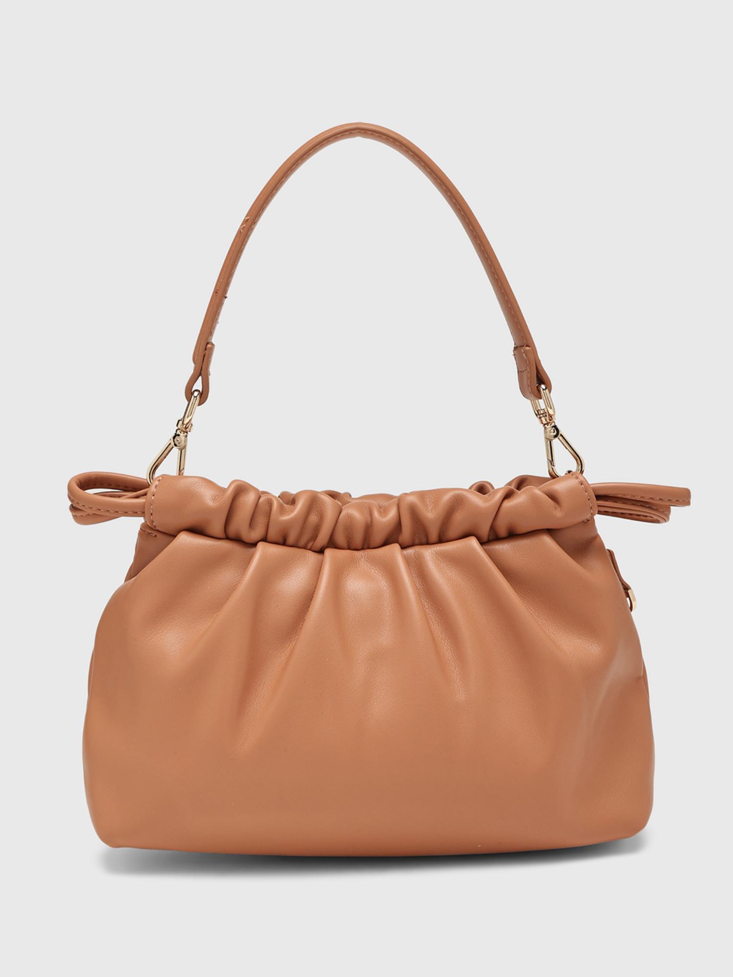 Elena Women Crossbody Sling Bag With Detachable Strap - Orange (S)