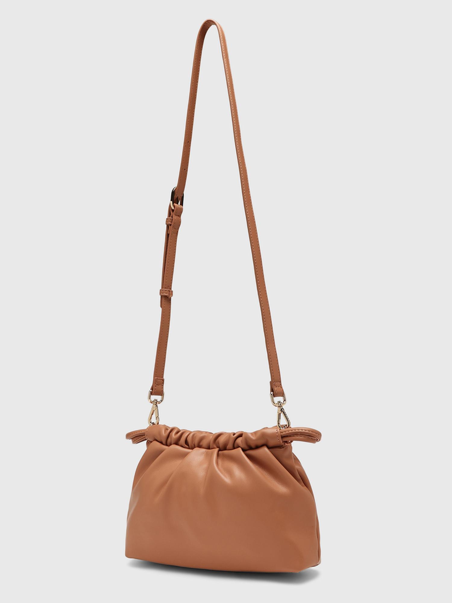 Elena Women Crossbody Sling Bag With Detachable Strap - Orange (S)