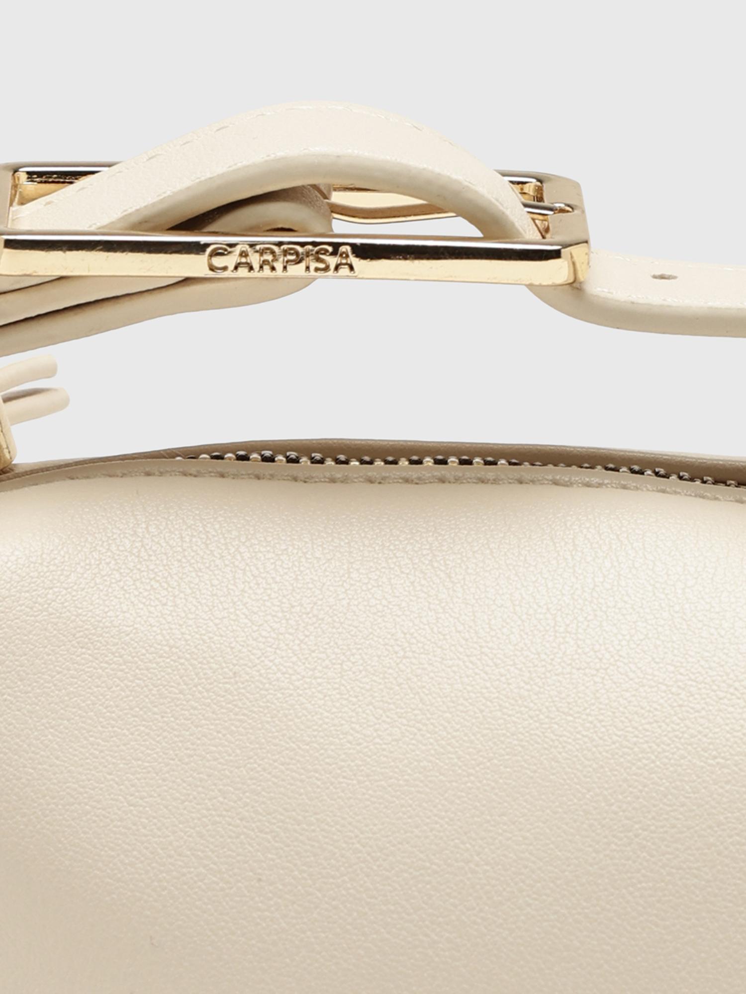 Dafne Women Shoulder Sling Bag With Detachable Strap - Off White (S)