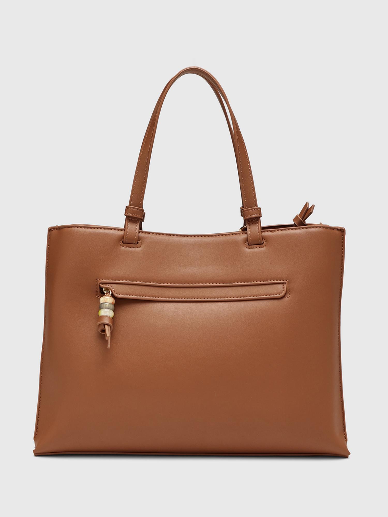 Anturio Women Handbag With Detachable Strap - Brown (M)