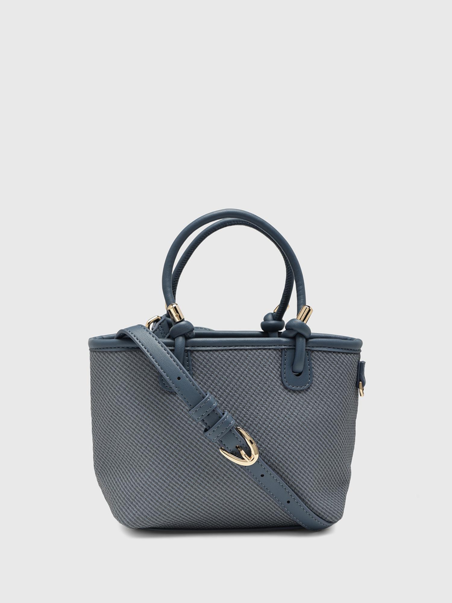Jasmine Women Satchel Bag With Detachable Strap - Teal (S)