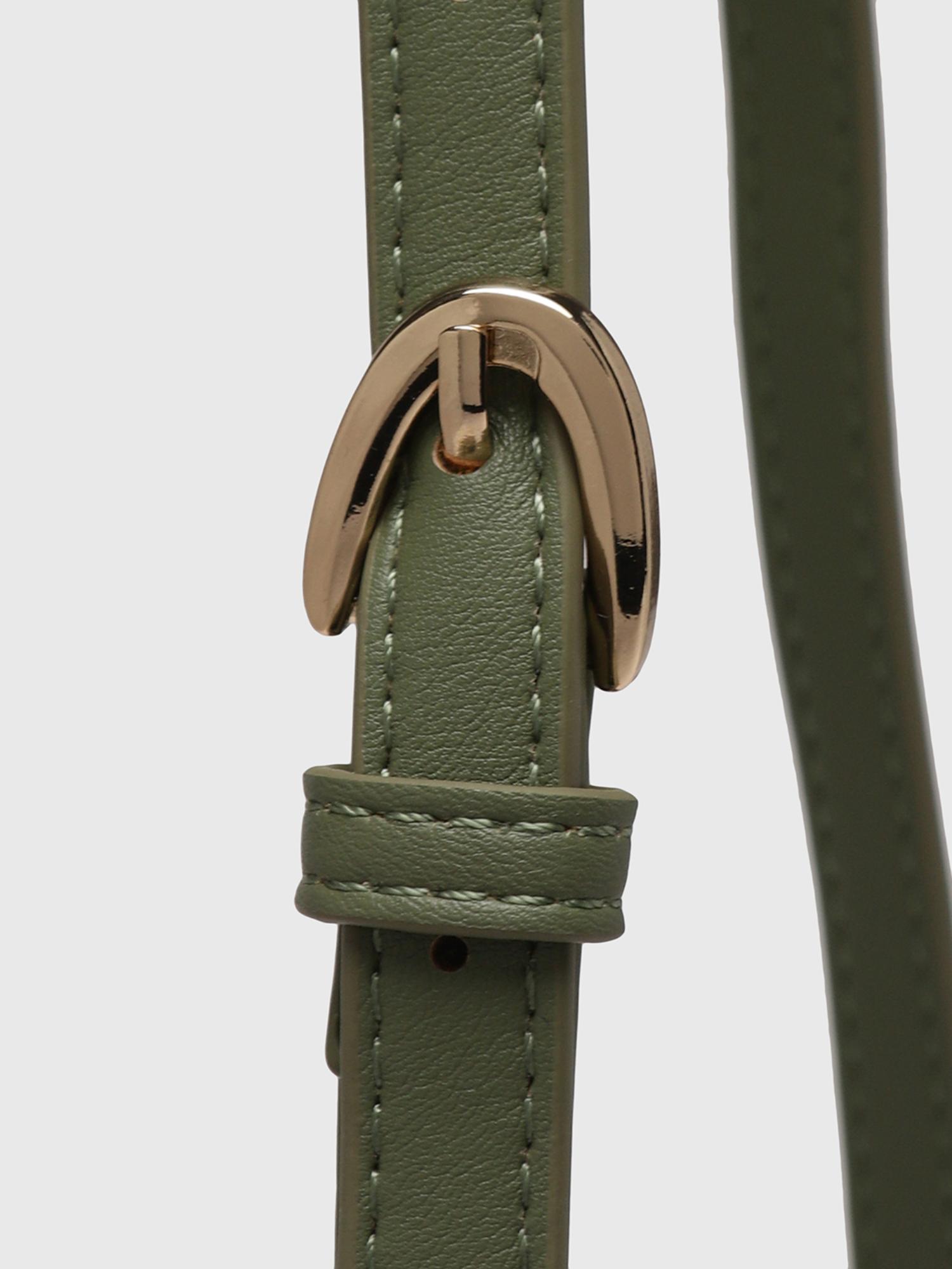 Jasmine Women Satchel Bag With Detachable Strap - Olive (S)