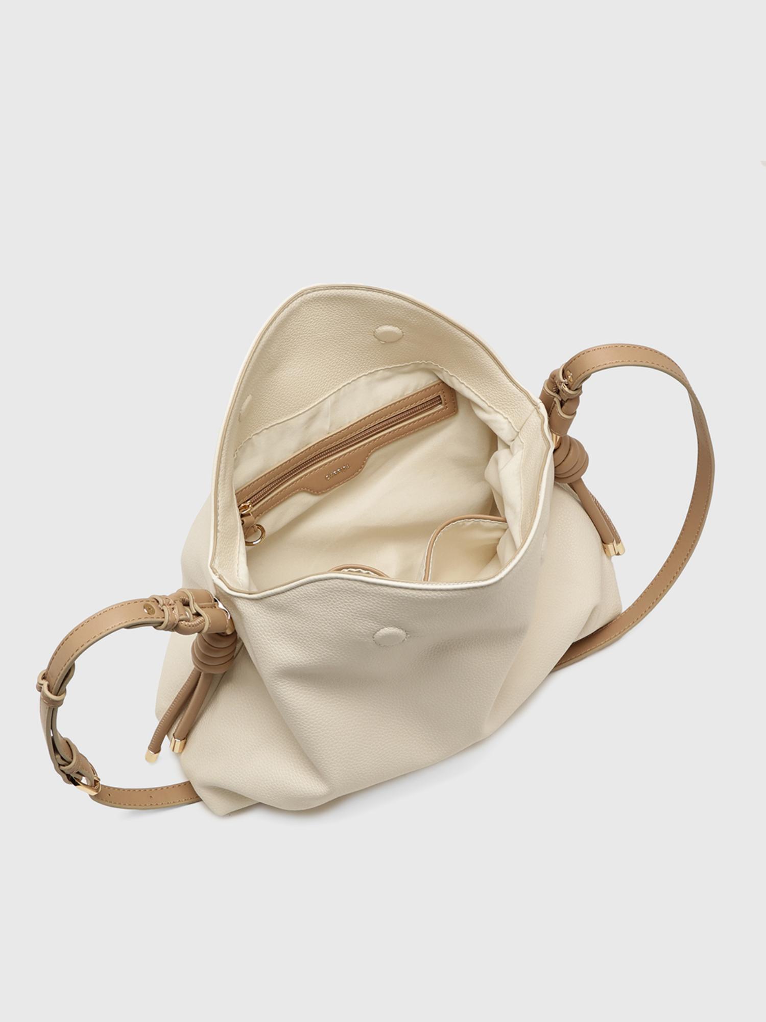 Arnica Women Sack Handbag With Detachable Strap - Off White (M)
