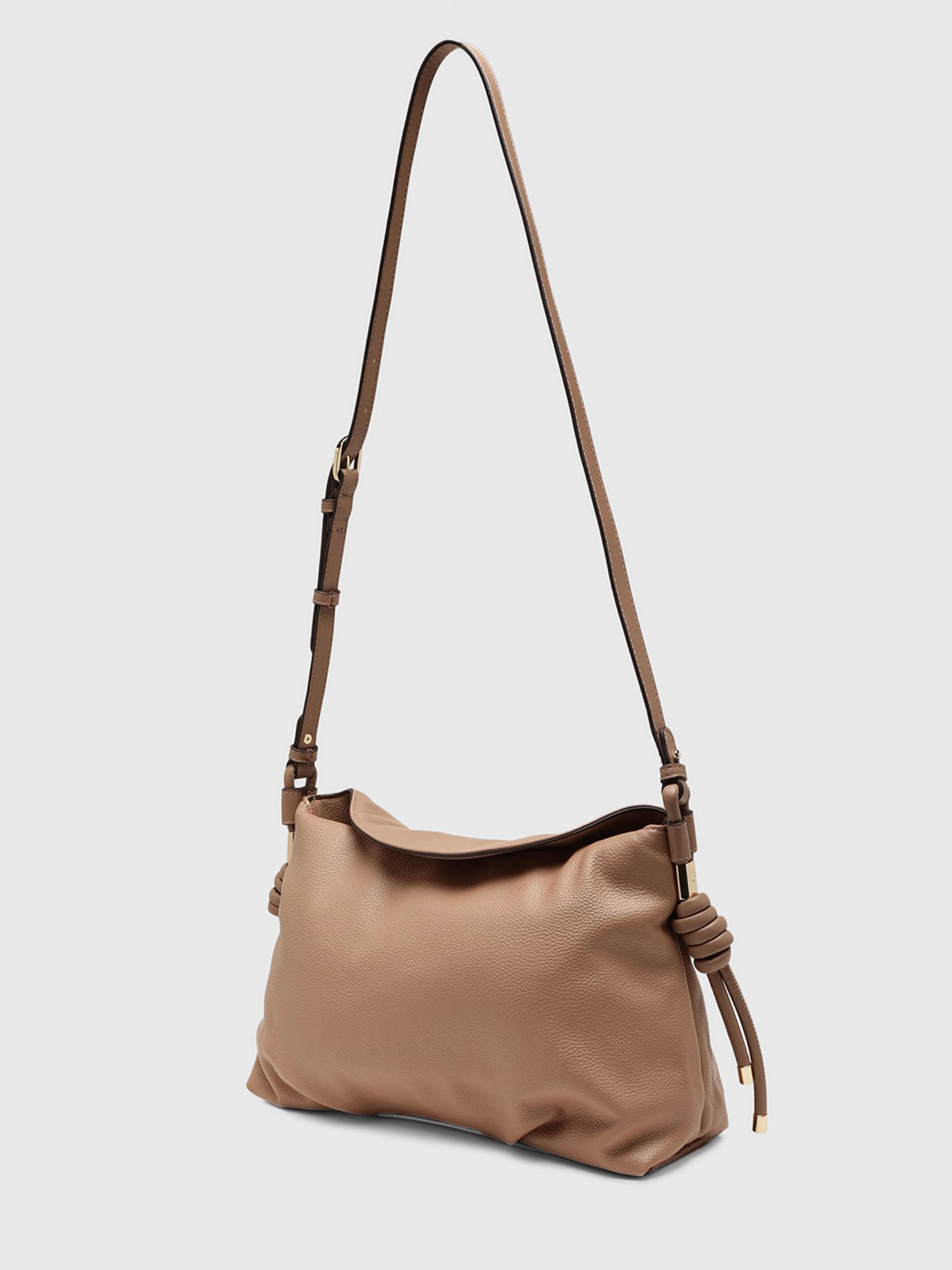 Arnica Women Sack Handbag With Detachable Strap - Brown (M)