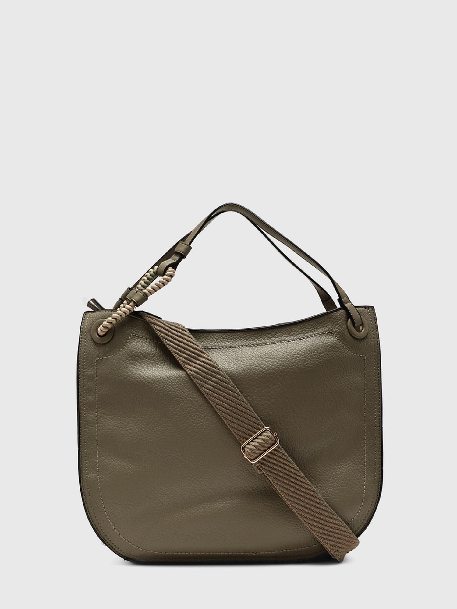 Ginestra Women Handbag With Detachable Strap - Olive (L)
