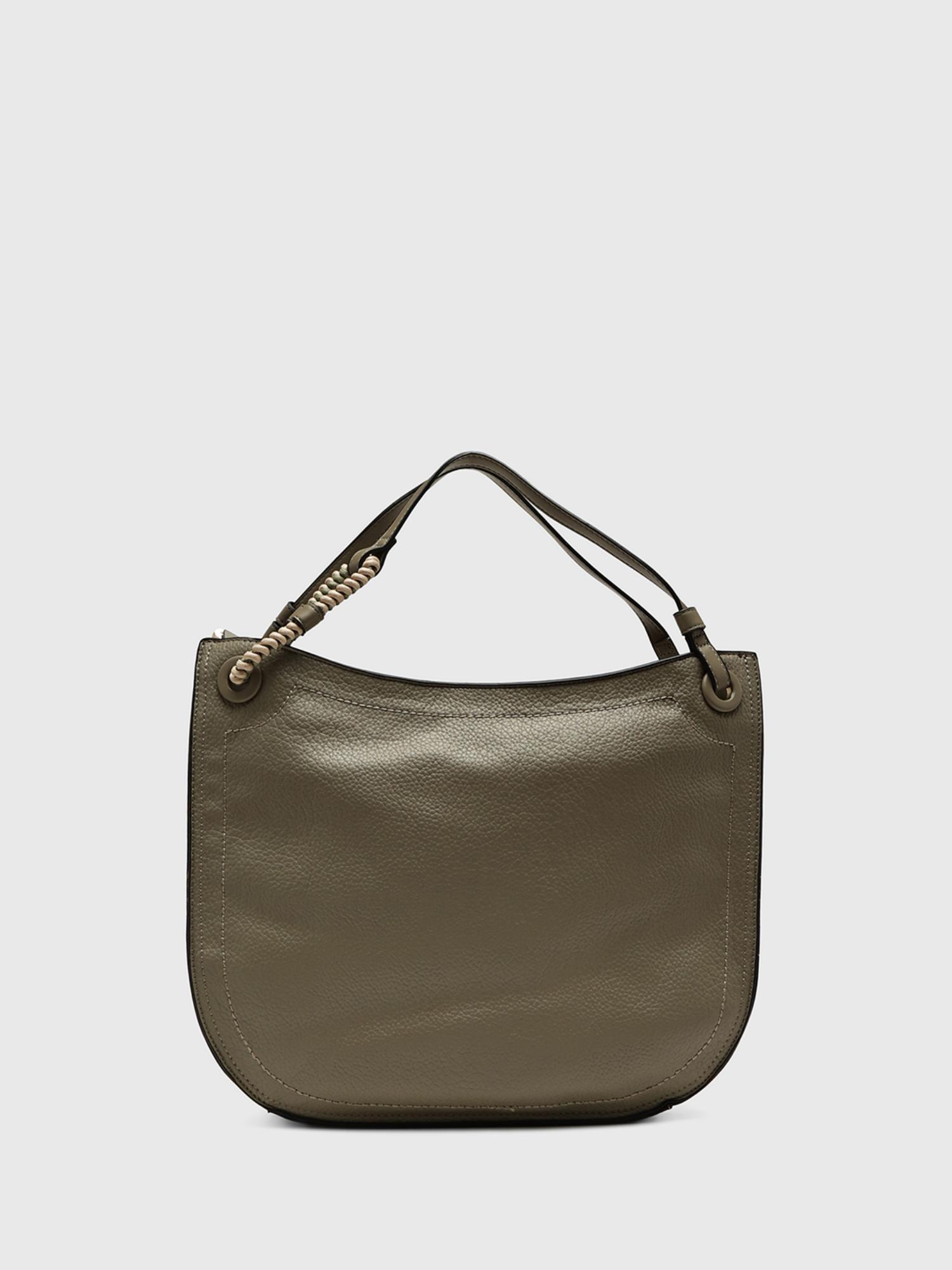Ginestra Women Handbag With Detachable Strap - Olive (L)