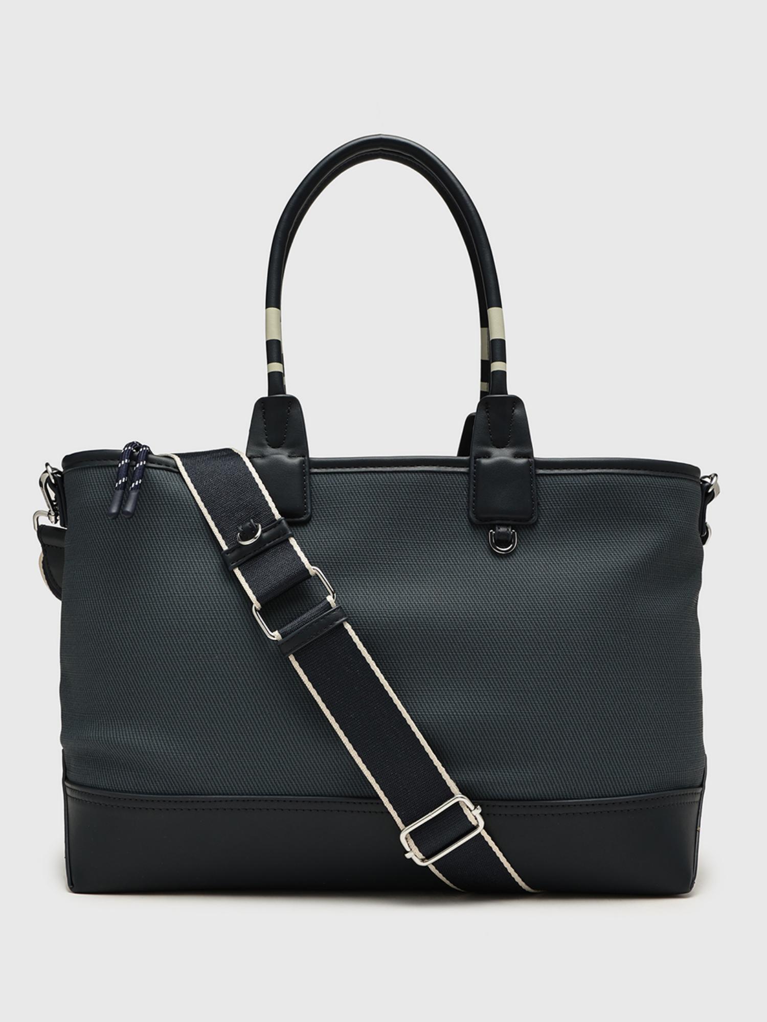 Gabriela V1 Women Tote Bag With Detachable Strap - Navy Blue (L)