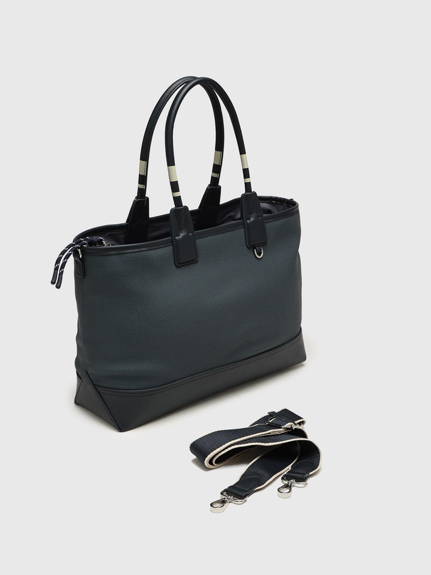 Gabriela V1 Women Tote Bag With Detachable Strap - Navy Blue (L)