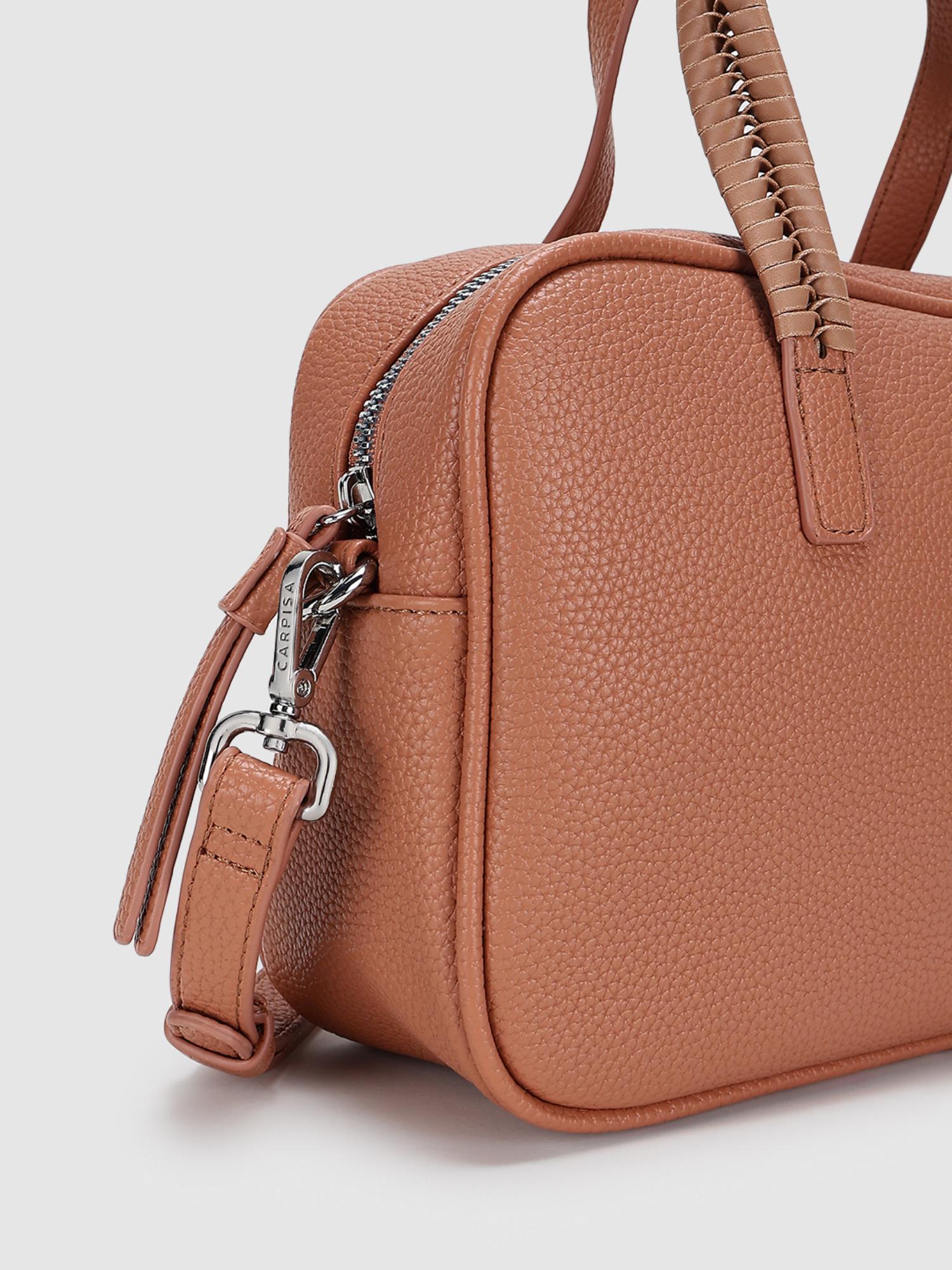 Lucille Women Crossbody Sling Bag With Detachable Strap - Orange (M)