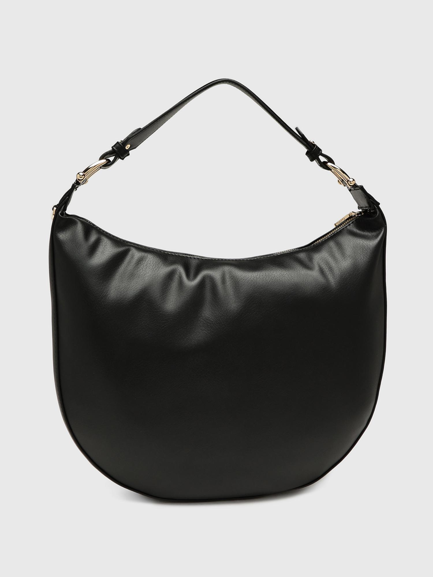 Marie Women Sack Handbag With Detachable Strap - Black (L)