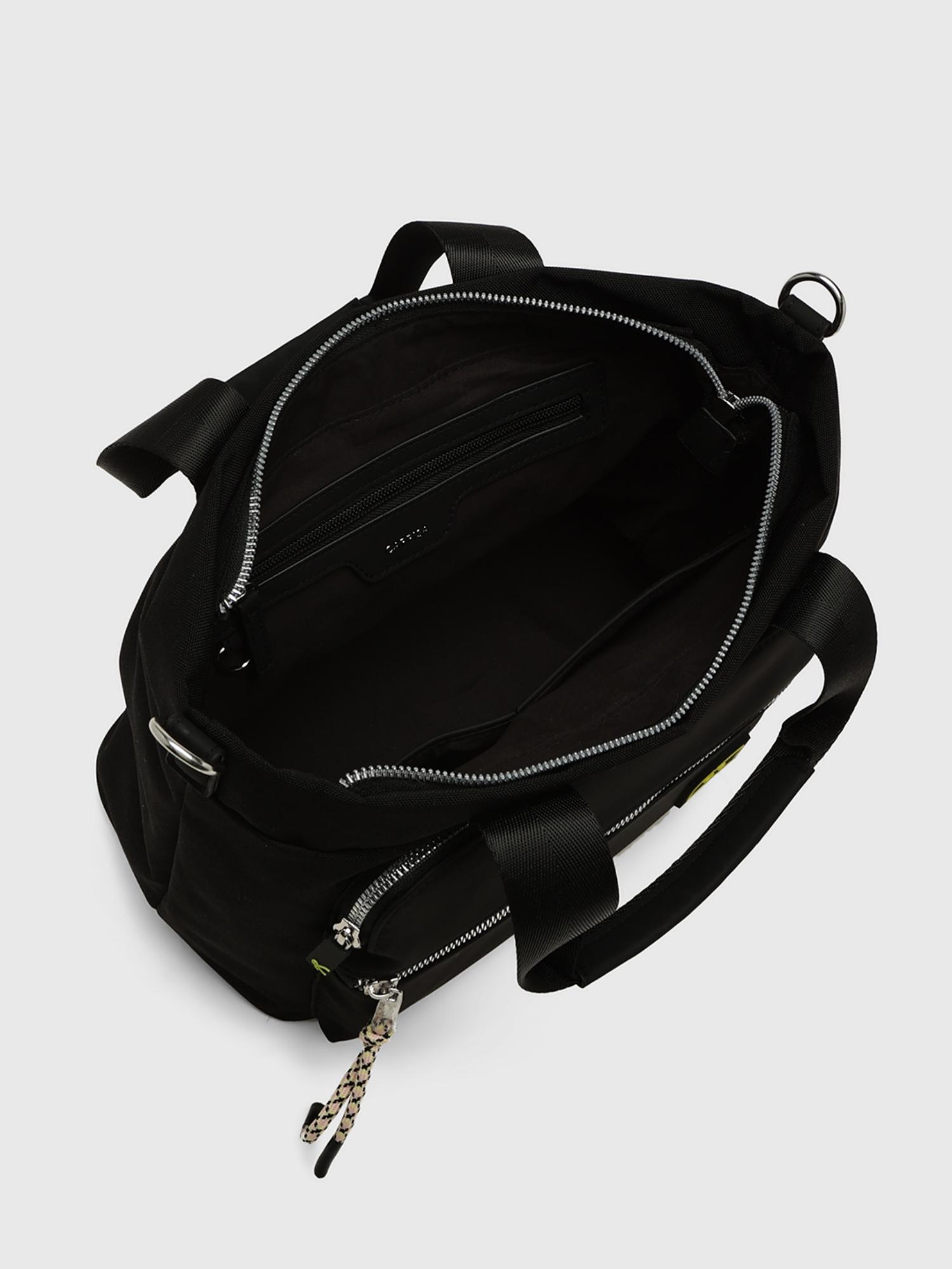 Amsterdam Women Tote Bag With Detachable Strap - Black (L)