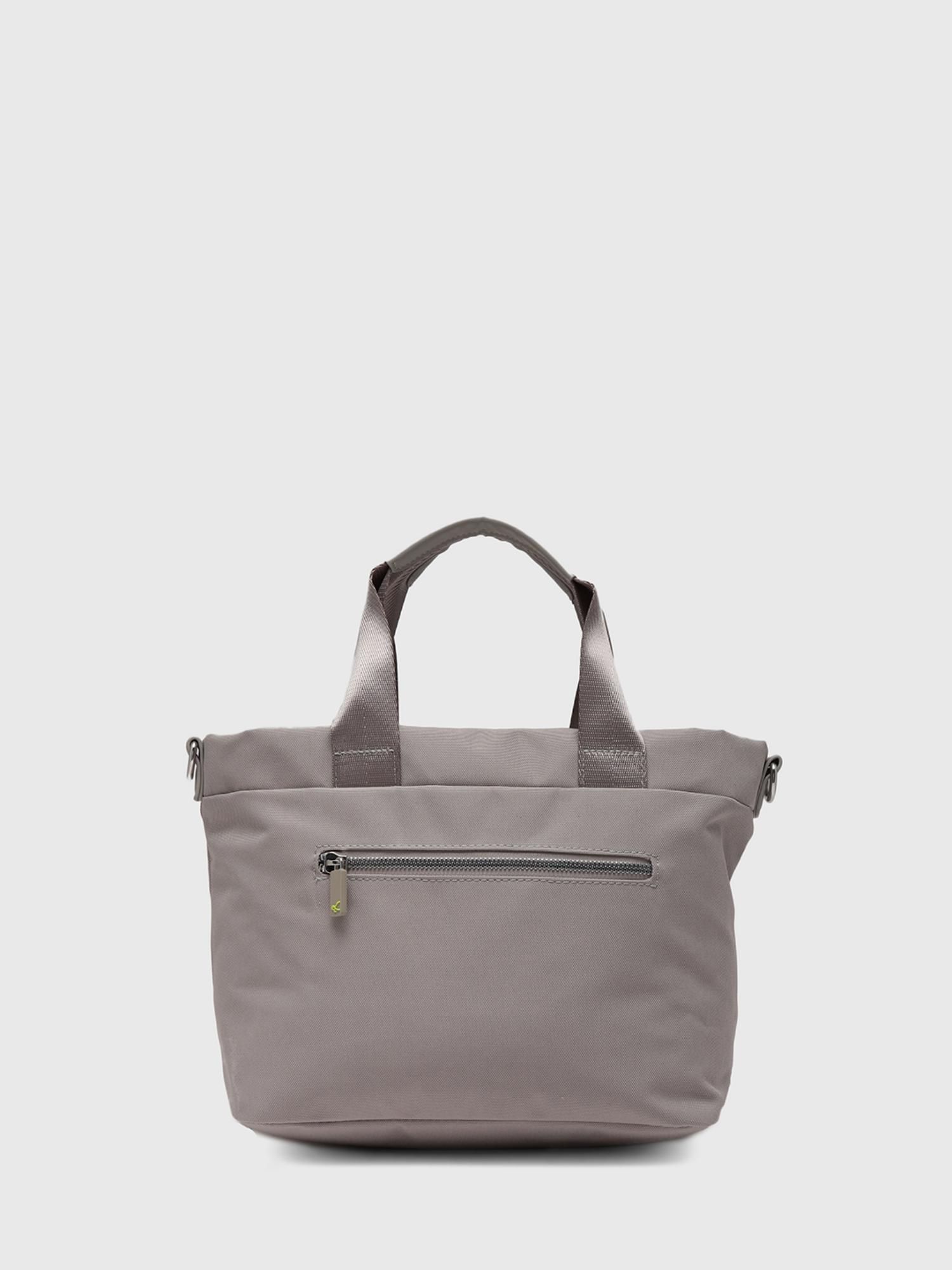 Amsterdam Women Tote Bag With Detachable Strap - Grey (L)