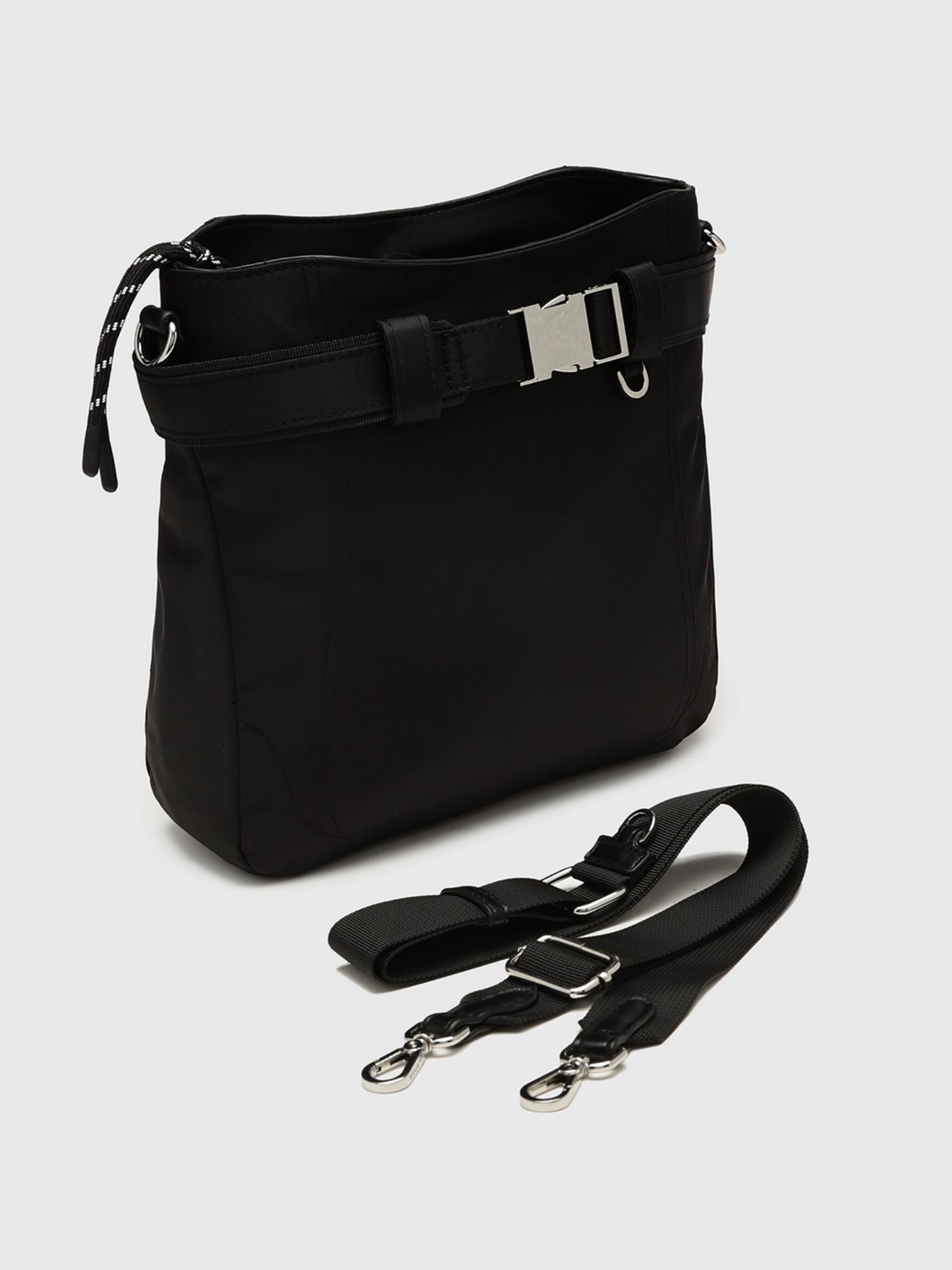 Stefi Women Crossbody Sling Bag With Detachable Strap - Black (S)