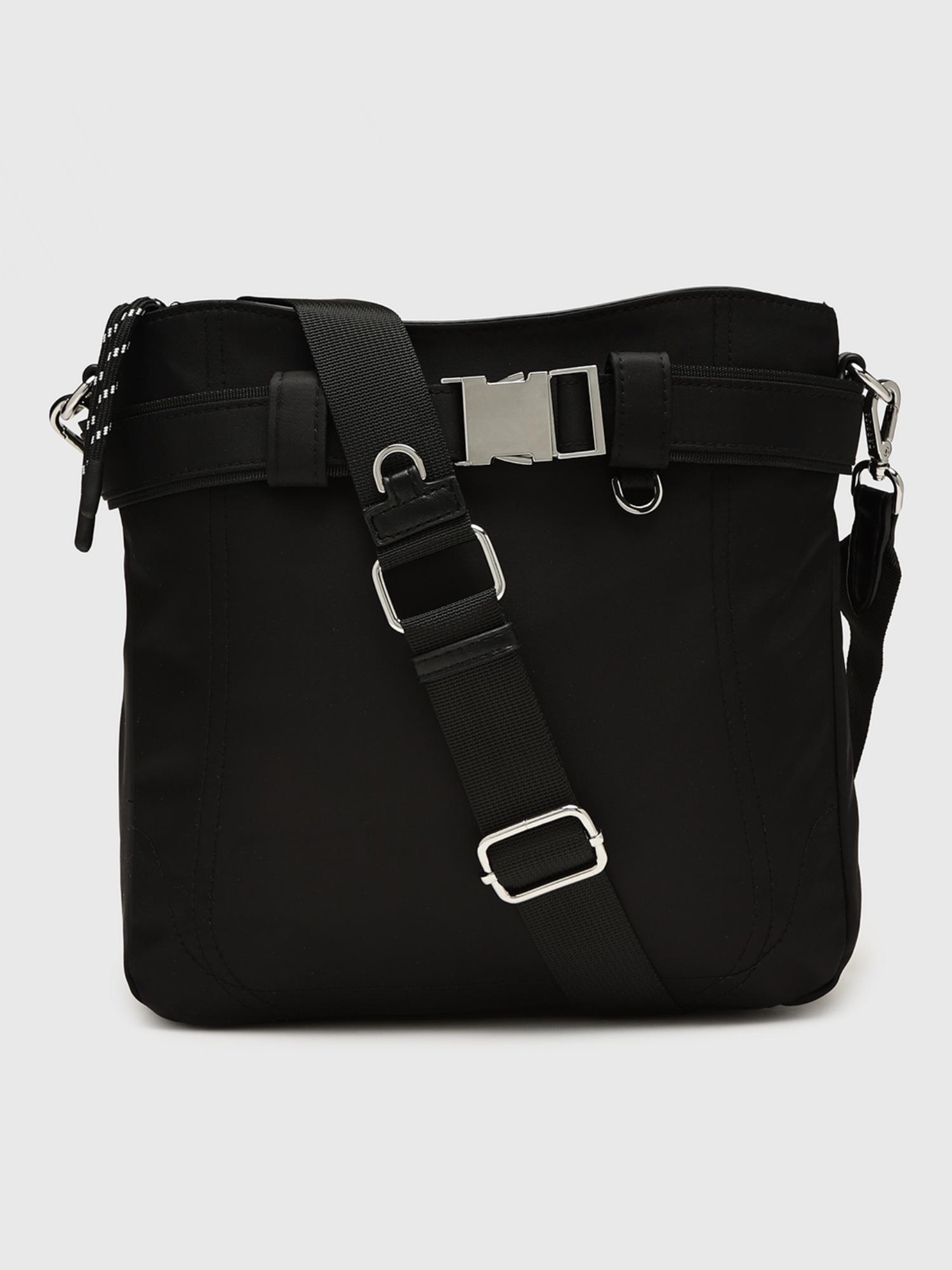 Stefi Women Crossbody Sling Bag With Detachable Strap - Black (S)