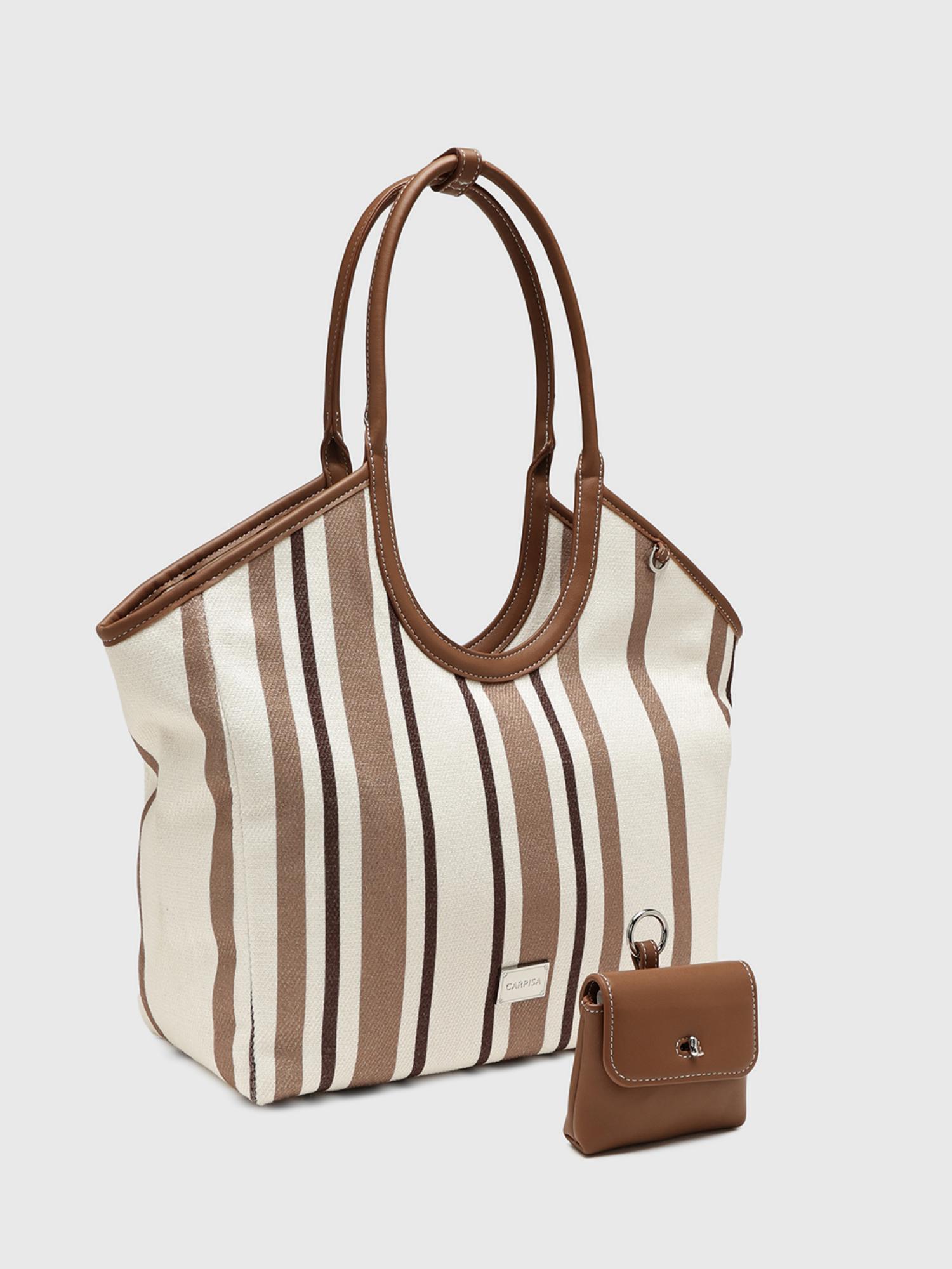 Marian Women Tote Bag & Detachable Pouch - Multi-Color (L)