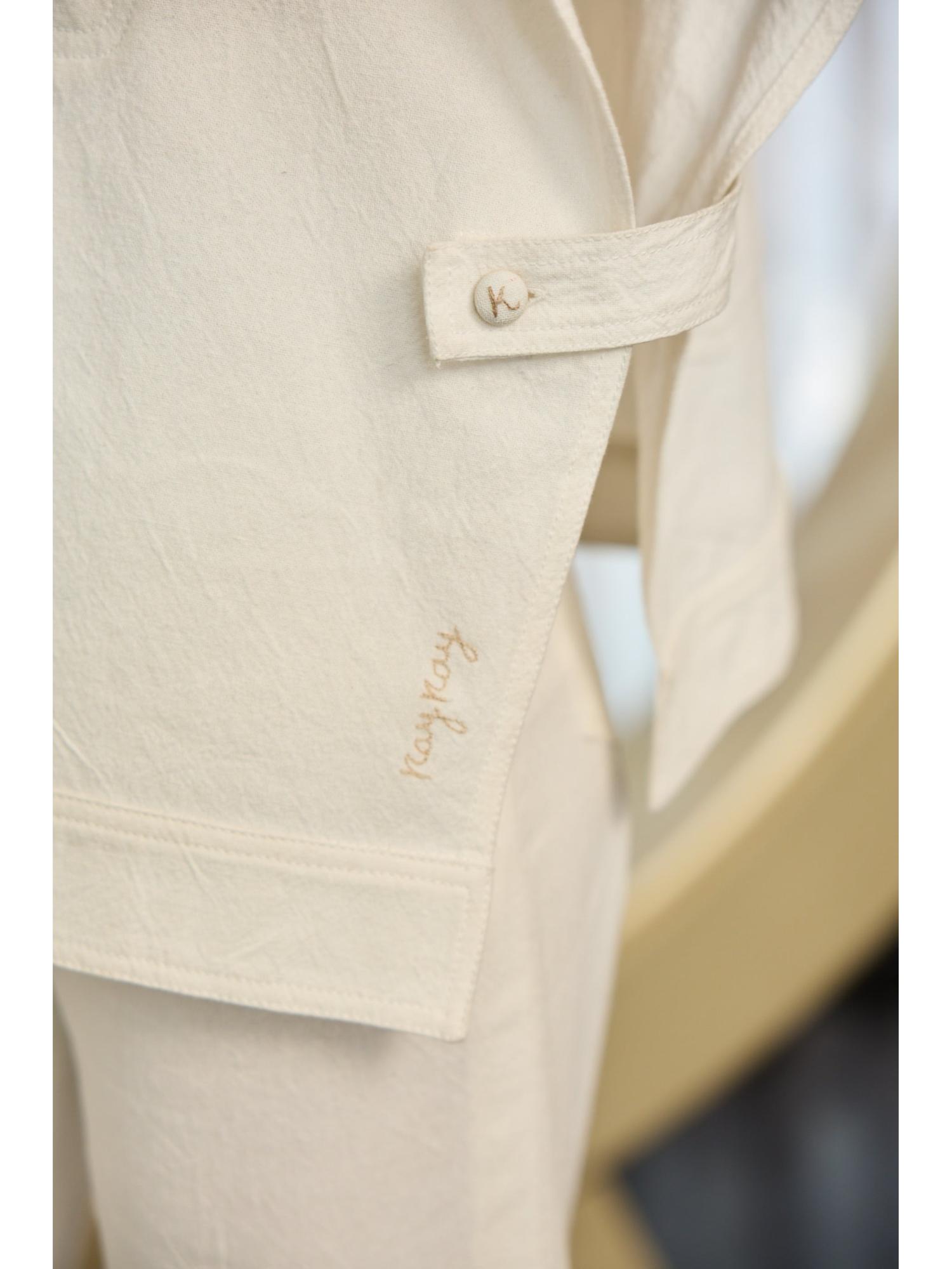 Lestor White Denim Top with Pant